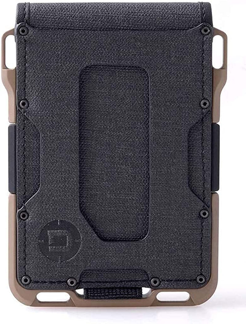 Dango M1 Maverick Wallet - Cnc-Machined Aluminum, RFID Blocking, Made in USA  DANGO PRODUCTS Black DTEX/Desert Sand + MT04 Multi-Tool (Spec Ops Bifold)  