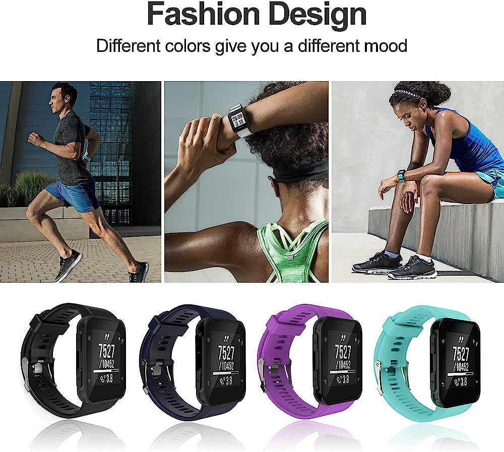 Replacement Band for Garmin Forerunner 35, Silicone Replacement Fitness Bands Bracelet Sport Strap Wristband Accessory with Screwdriver for Garmin Forerunner 35  bossblue   