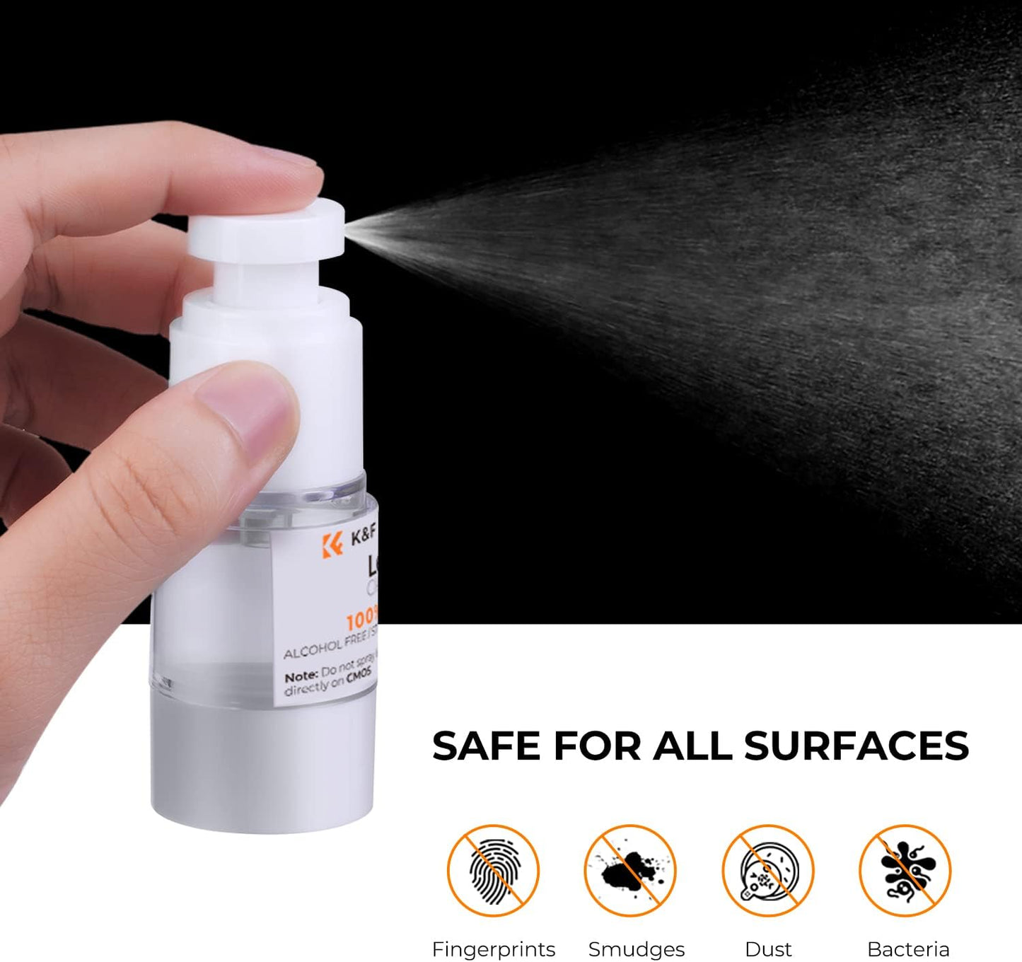 K&F Concept 9-In-1 Camera Lens Cleaning Kit for DSLR Camera Lens Filter Cell Phones with Air Blowing, Vacuum Cleaning Cloth*6, 15Ml Cleaning Cloths Liquid, Lens Cleaning Pen  Shenzhen Zhuoer Photograph   