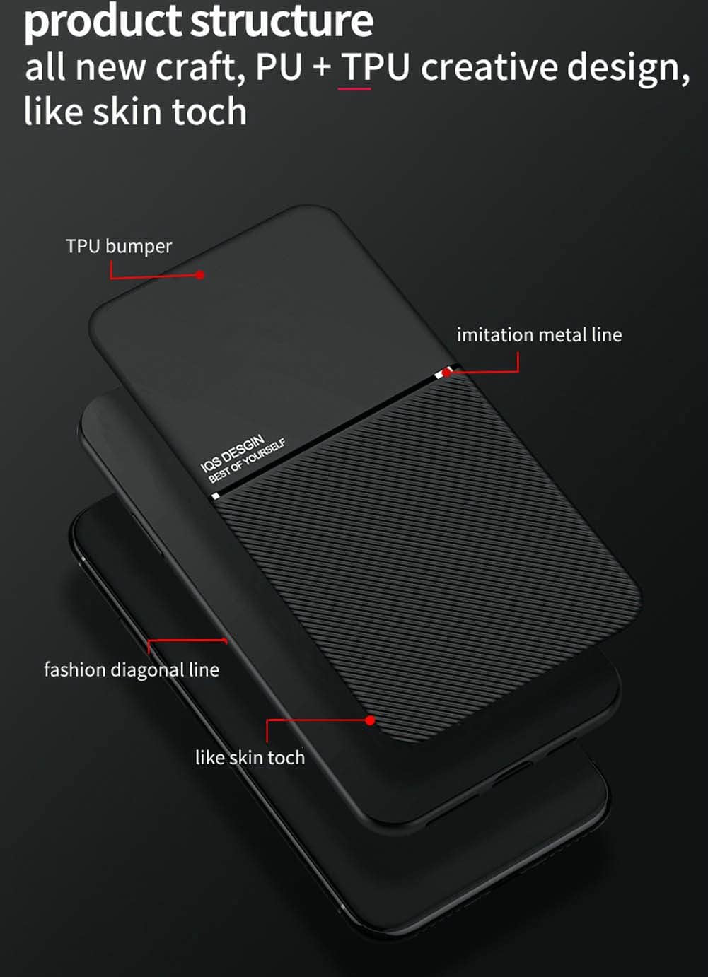 Kepuch Mowen Case Cover Bumper Built-In Metal Plate for Xiaomi 11 Ultra - Black  Kepuch   