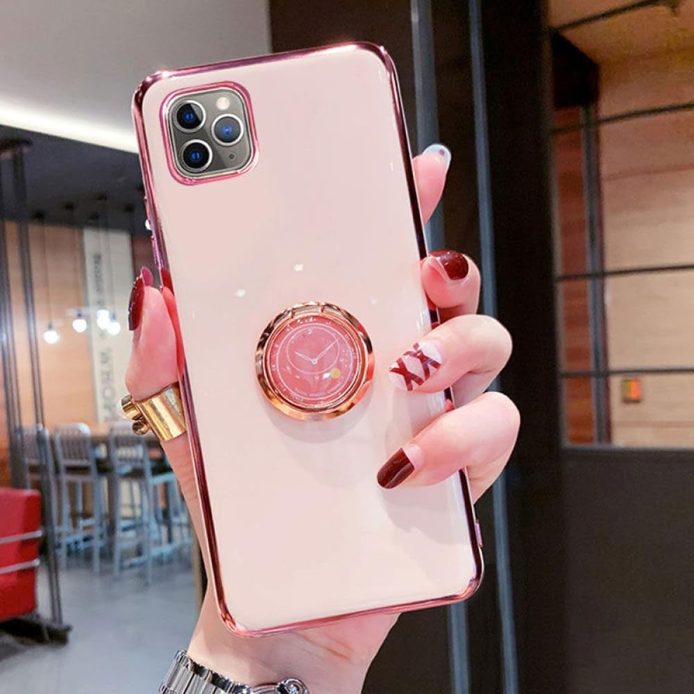 YOGISU Holder Case for Huawei Honor 50 Lite 30I 10I 20I 30 Pro Case Silicone Stand Cover for Huawei Nova 8I 7I 5T 9 Cover Shockproof,Green,For Nova 8I  YOGISU Pink For Honor 10I 20I 