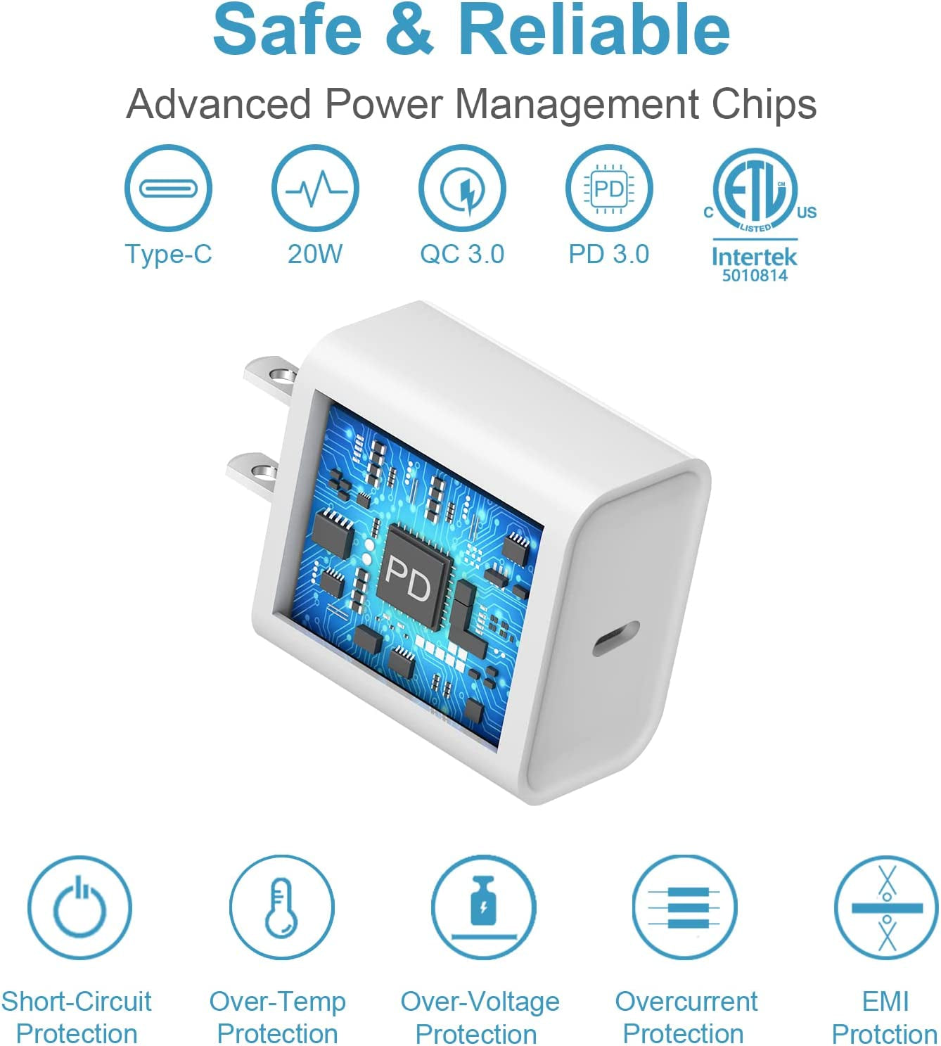 Iphone 14 13 12 11 Super Fast Charger [Apple Mfi Certified ]High Speed Charger 20W PD USB-C Wall Charger 6FT Cables Compatible with Iphone 14/14 Pro/14 Pro Max/14 Plus/13/13Pro/12/12 Pro/11/11Pro,Ipad  Shenzhen Dipinle Technology Co., Ltd   