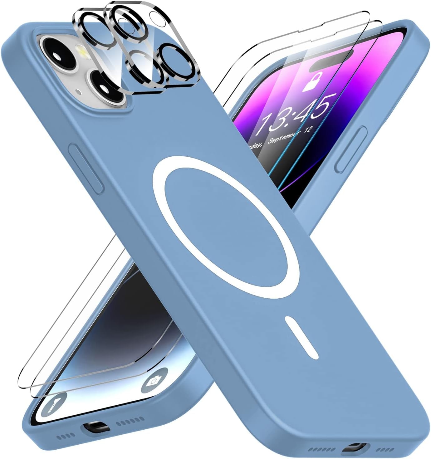 Jaroco for Iphone 14 Pro Case, [Military Grade Drop Protection] [2 Pcs Screen Protector & Camera Lens Protector] Full-Body Shockproof Protective for Iphone 14 Pro Phone Case 6.1 Inch (Red)  jaroco   