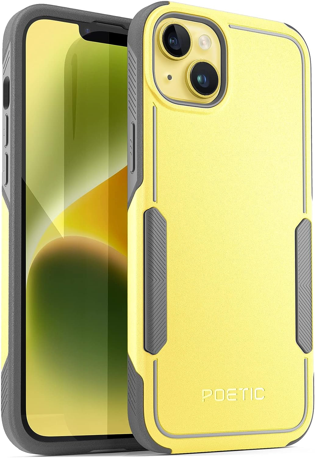 Poetic Neon Series Iphone 14 plus Case, Dual Layer Heavy Duty Tough Rugged Light Weight Slim Shockproof Protective Drop Protection Phone Case 2022 New Cover for Iphone 14 plus (6.7 Inch), Mint  Poetic Yellow  