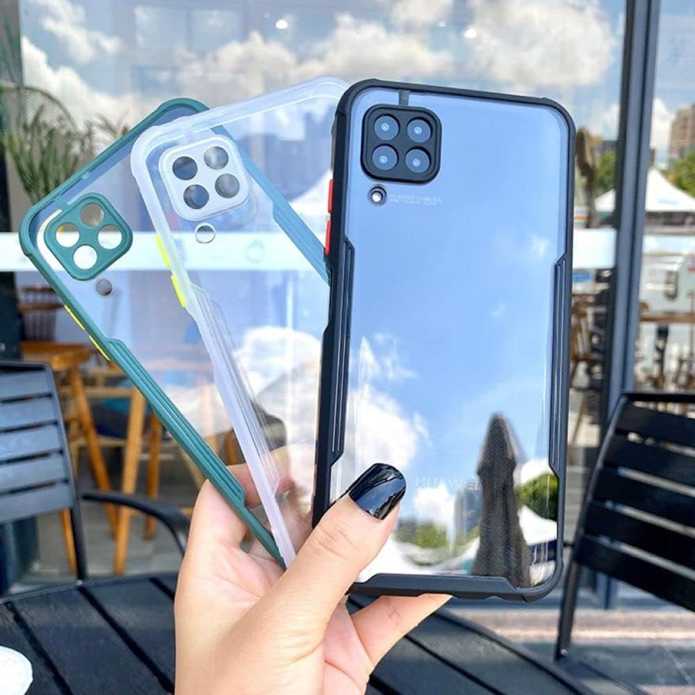 YOGISU Shockproof Frame Clear Phone Case for Huawei P40 P30 Pro Lite Lens Full Protective Transparent Cover for Huawei P 40 P30,Black,For Huawei P30 Lite  YOGISU   