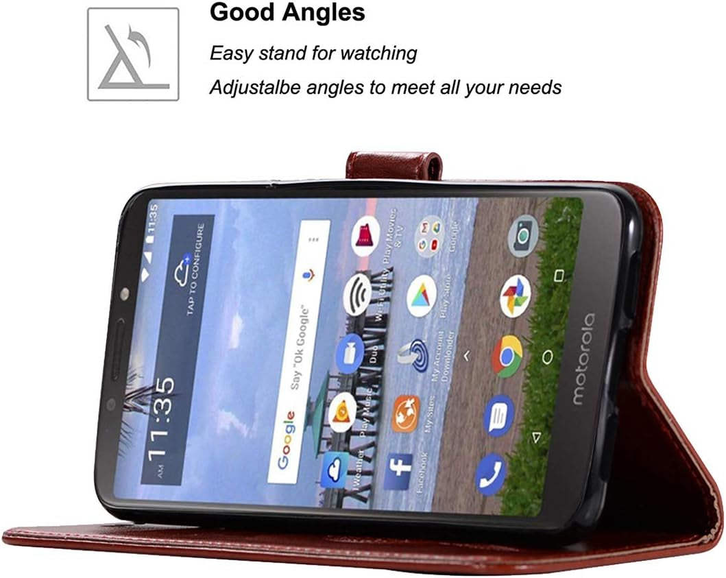 Sidande for LG G7 Case, for LG G7 Thinq Wallet Case, [Wrist Strap] Owl PU Leather Wallet Flip Protective Phone Case Cover with Card Slots and Stand for LG G7 / for LG G7 Thinq (2018) (Brown)  sidande   