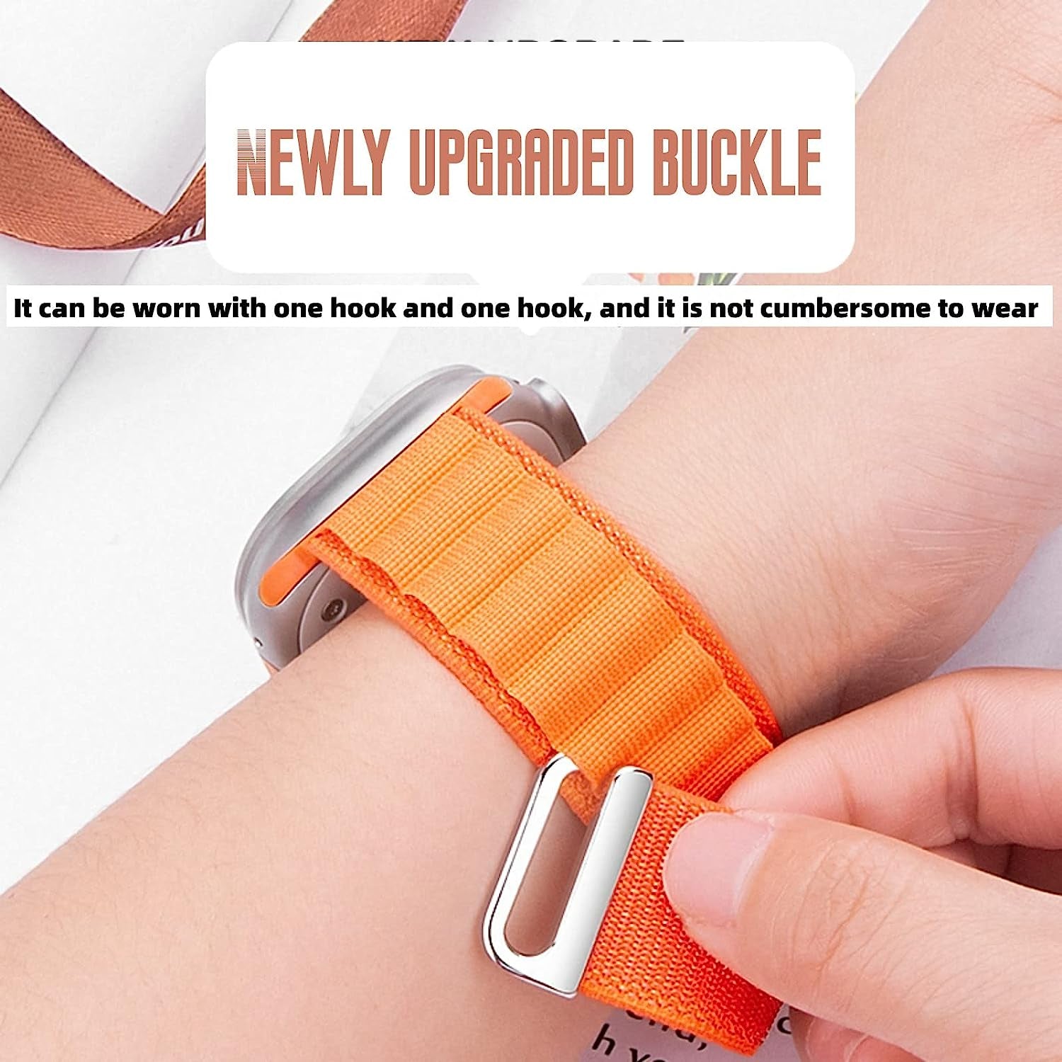 Compatible with Apple Watch Band Series Ultra 8 7 6 5 4 3 2 1 SE 49Mm 45Mm 44Mm 42Mm 41Mm 40Mm 38Mm Women Men Sport Loop Band, Nylon Alpine Loop Replacement for Iwatch Bands  MYYYxqxa   