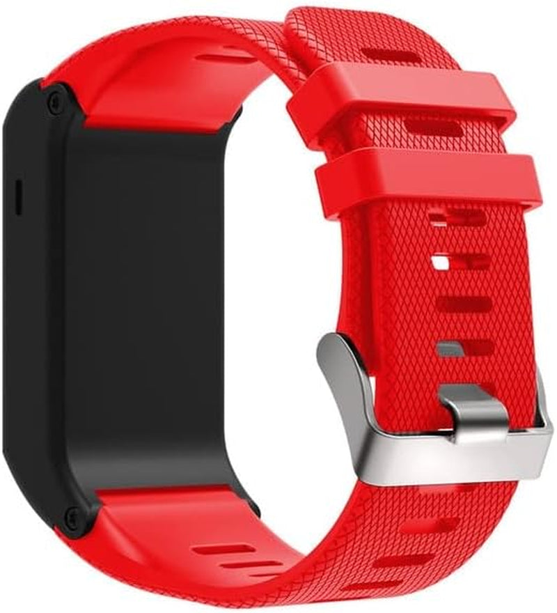 IRFKR Soft Silicone Replacement Strap for Garmin Vivoactive HR Smart Wristband for Garmin Vivoactive HR Watch Replacement Bangle Band  IRFKR Red  