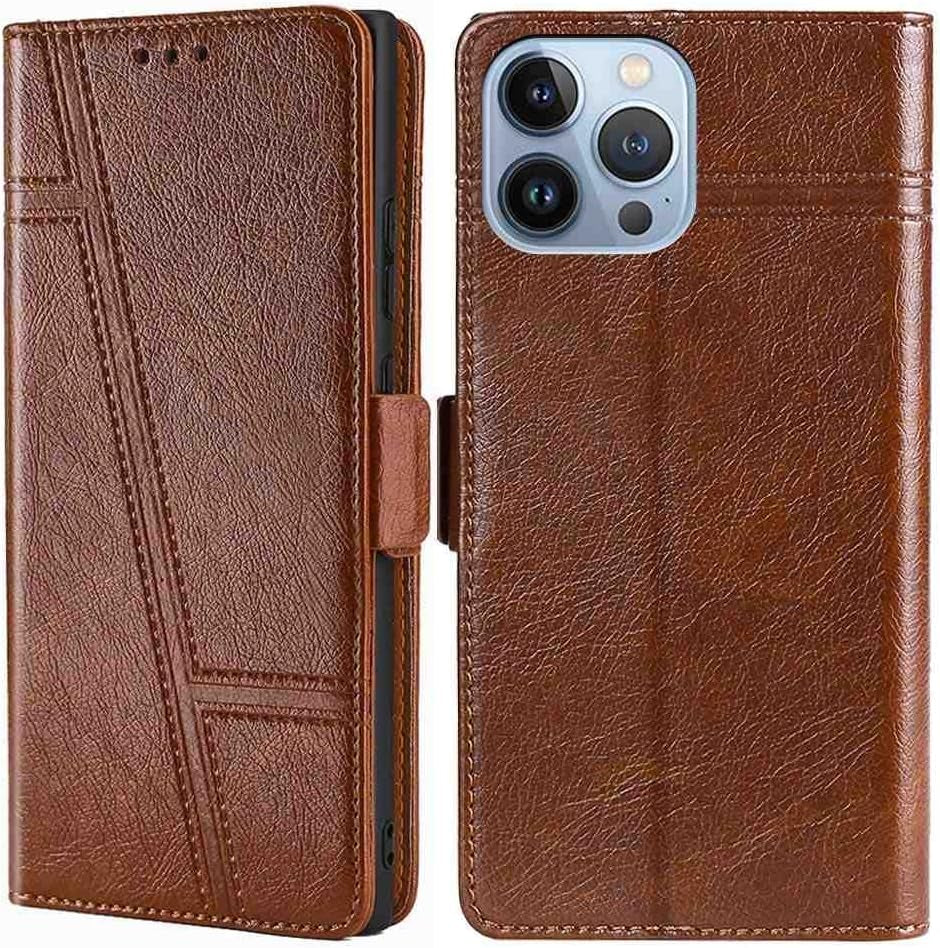 Cyr-Guard Phone Cover Wallet Folio Case for LG V30, Premium PU Leather Slim Fit Cover for LG V30, 1 Photo Frame Slot, Friendly Fit, Red  Cyr-Guard Brown Lg K51 