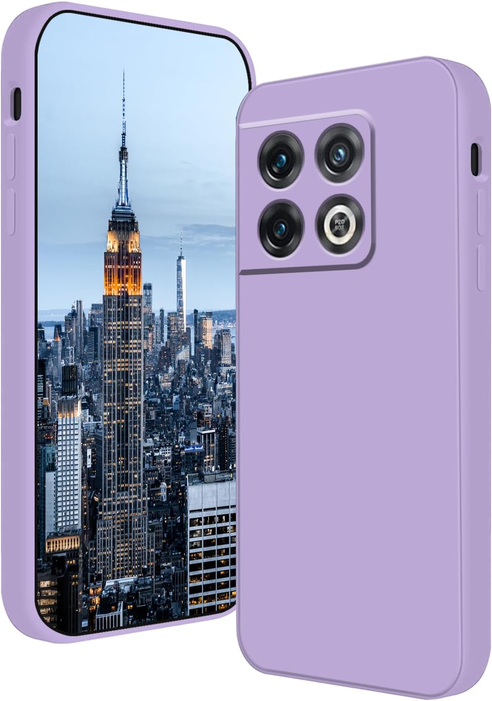 Wousunly Compatible with Oneplus 10 Pro Case Silicone Liquid Pink, Soft Smooth Touch Oneplus 10 Pro Phone Case Silicone Shockproof Thin Cover (Oneplus 10 Pro, Grey)  Wousunly Purple Oneplus 10 Pro 