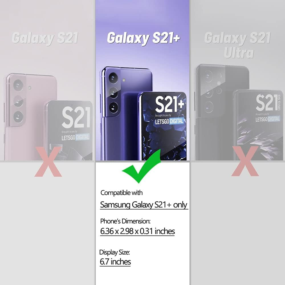 KIOMY Glitter Case for Galaxy S21 plus - Shockproof Bumper, Slim Fit, Flexible TPU, Wireless Charging Compatible  KIOMY   