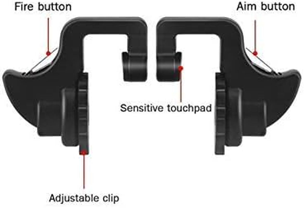 Sami 1 Pair Gaming Trigger Fire Button Gaming L1R1 Shooter Controller PUBG Black for Smartphones Gaming Accessory Kit (Black, for Android, Ios)  seller   
