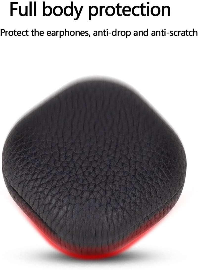 Cover Case for Samsung Galaxy Buds 2 Case，Galaxy Buds Pro Case Galaxy Buds Live Case,Genuine Leather Case Complete Protection against Scratches, Bumps, Anti-Shock and Anti-Slip Orange  Keminsung   