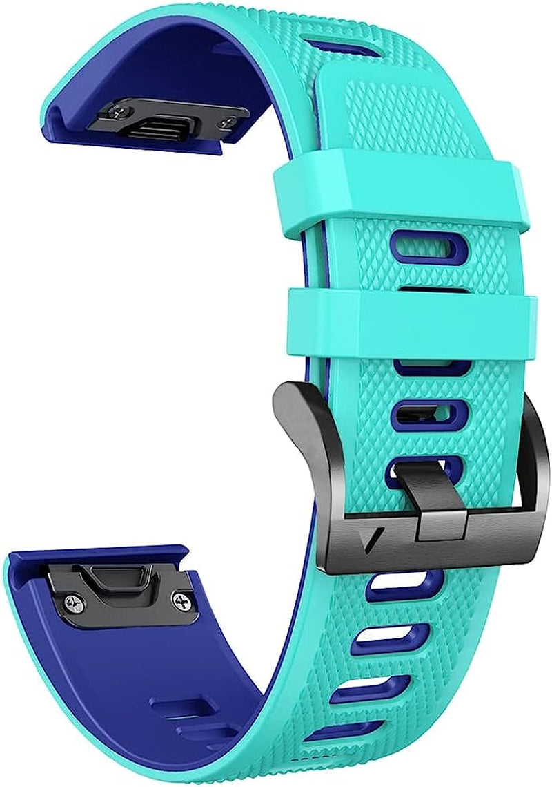 LKDJNC 26Mm 22Mm Quick Release Watchband for Garmin Fenix 6 6X Pro 5X 5 plus 3HR Silicone Easy Fit Wrist Band for Garmin Enduro Mk2 MK1  LKDJNC G 26mm Fenix 6X 6XPro 