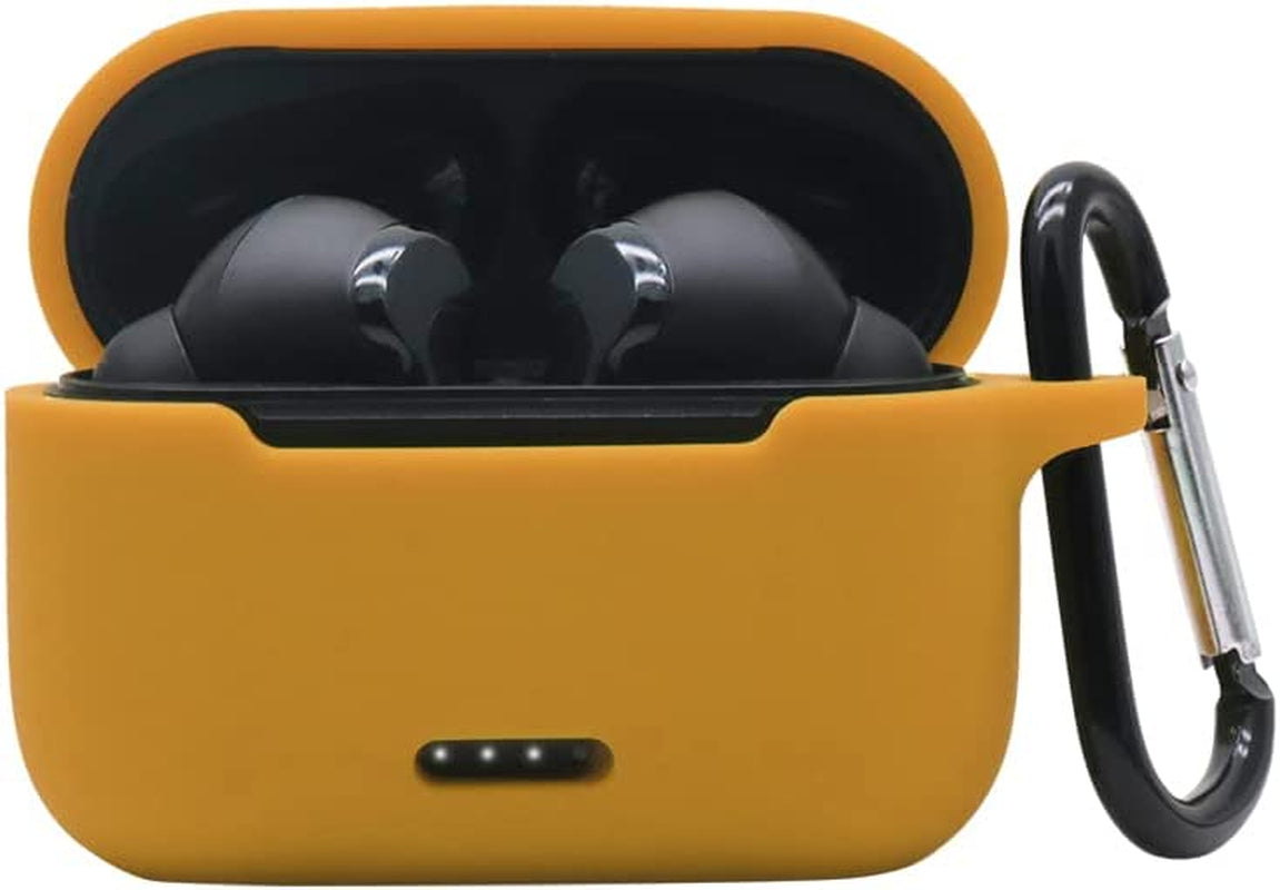 Claiol Silicone Case for TOZO NC2, Premium Shockproof Protective TOZO NC2 Case Cover with Keychain. (Black)  CLAIOL Yellow  