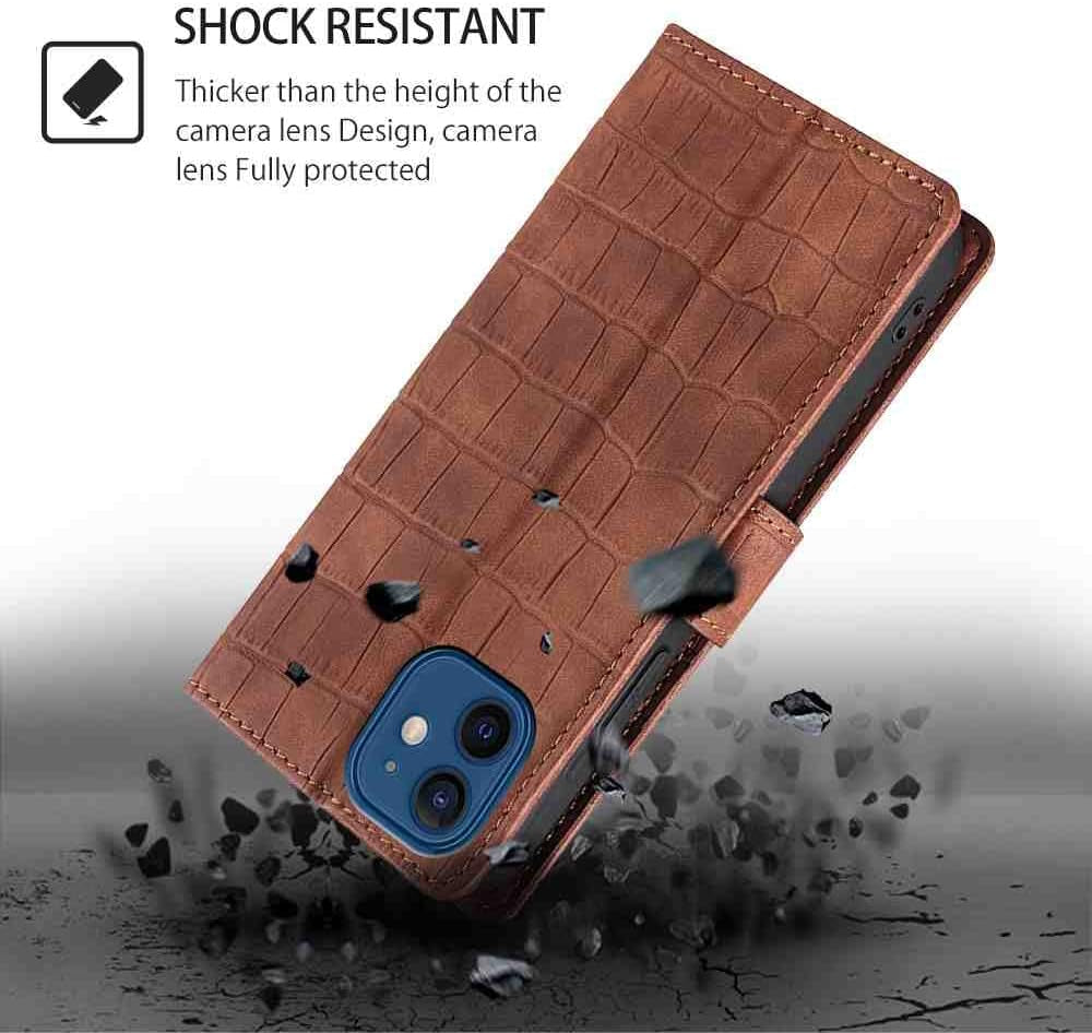 Mojiery Phone Cover Wallet Folio Case for LG V30, Premium PU Leather Slim Fit Cover for LG V30, 3 Card Slots, Good Design, Brown  MojieRy   