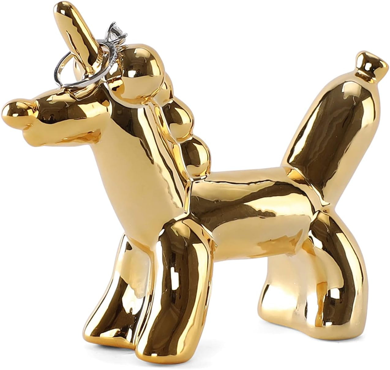 VINCOMIC Mandala Ring Holder,Decorative Jewelry Holder,Birthday Christmas Thanksgiving Day Engagement Wedding Gifts for Women,Ceramic Navy Blue  VINCOMIC Gold Unicorn  