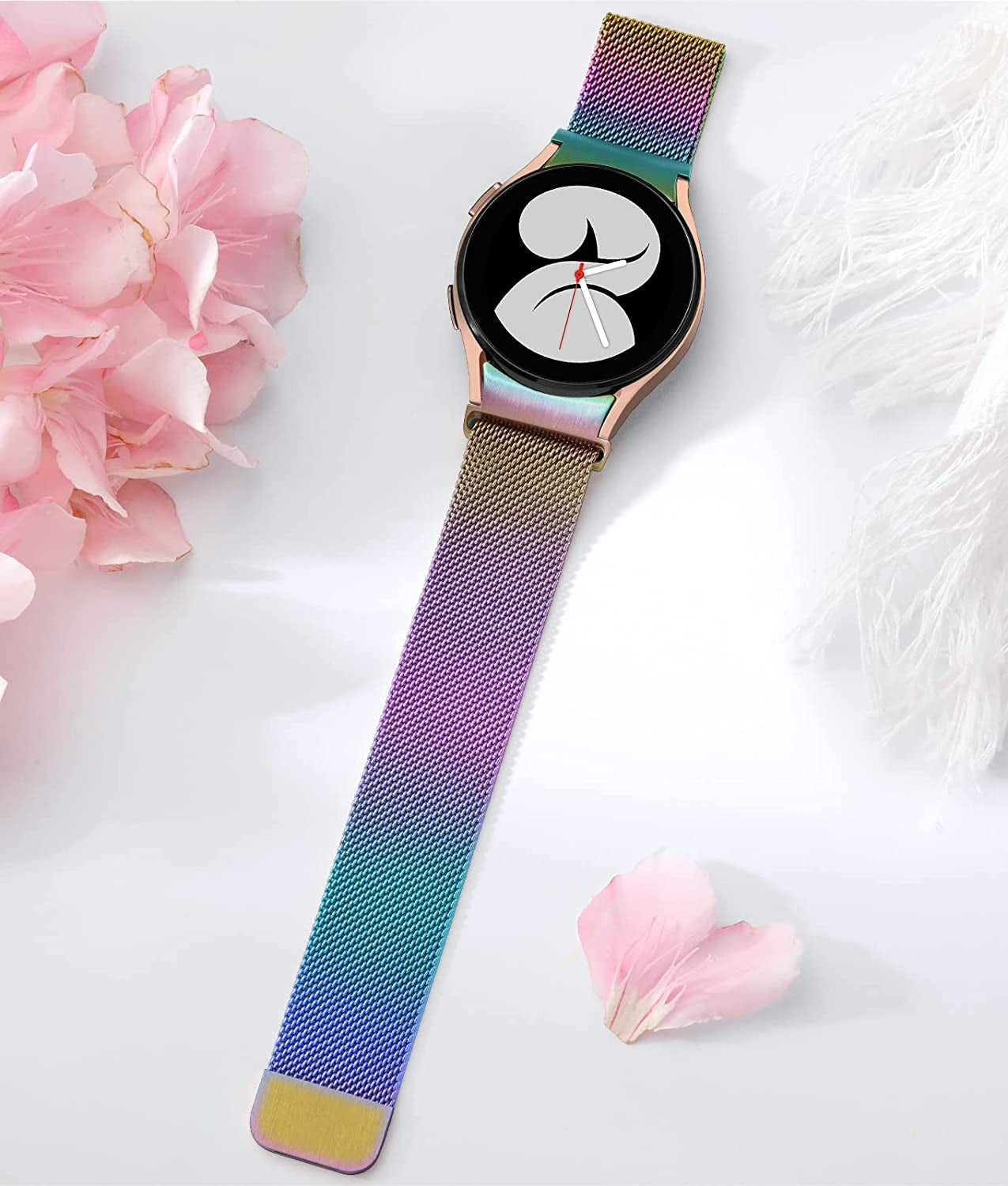 Zedoli No Gap Metal Bands Compatible with Samsung Galaxy Watch 5 40Mm 44Mm / Samsung Galaxy Watch 5 Pro 45Mm / Samsung Galaxy Watch 4 40Mm 44Mm / Samsung Galaxy Watch 4 Classic 42Mm 46Mm for Men Women  Zedoli   