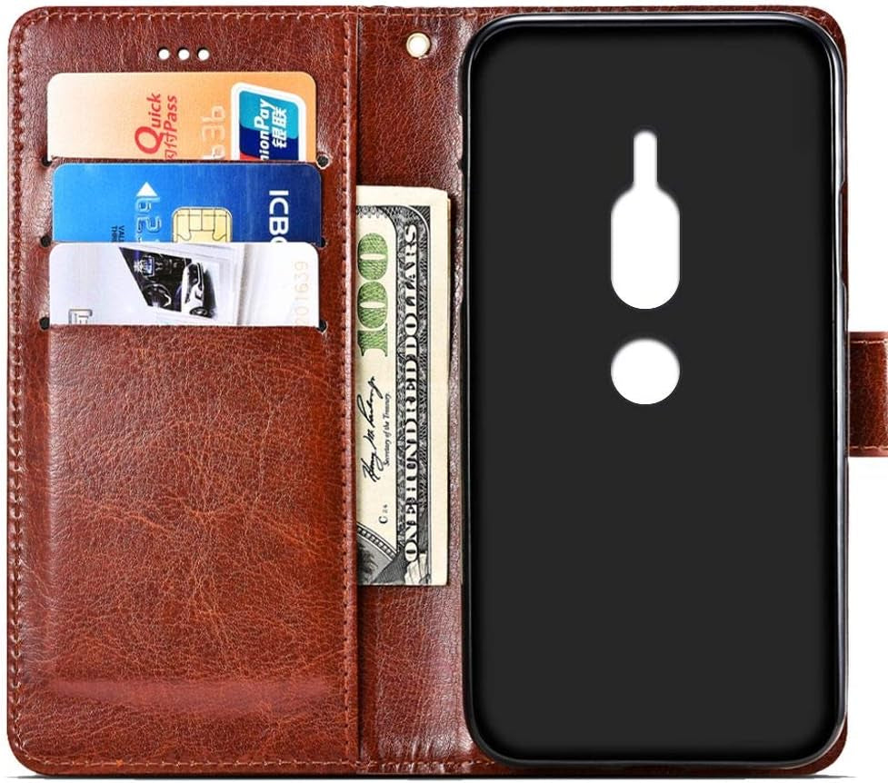 Phone Case for Sony Xperia XZ2 Premium,Smooth Leather Flip Wallet Case with Card Slot,Stand Holder and Magnetic Closure,Sony Xperia XZ2 Premium Leather Case Cover  SJK-MKS   