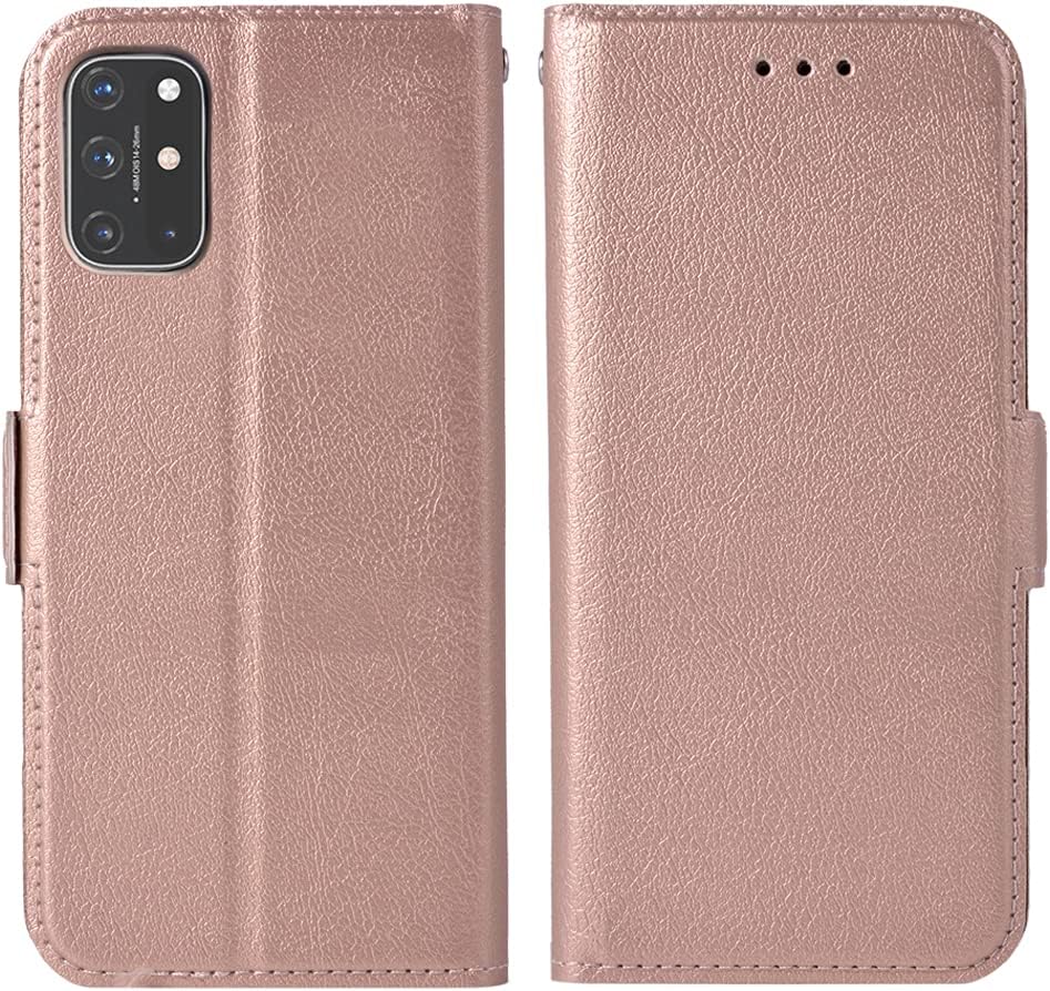 WWAAYSSXA Compatible with Oneplus 8T Oneplus8T plus 5G Wallet Case Wrist Strap Lanyard Flip Cover Card Holder Cell Phone Cases for One Plus8T on 1 plus 8Tplus 1Plus 8T+ One+ 1+ 1+8T Pro G5 Rose Gold  WWAAYSSXA   