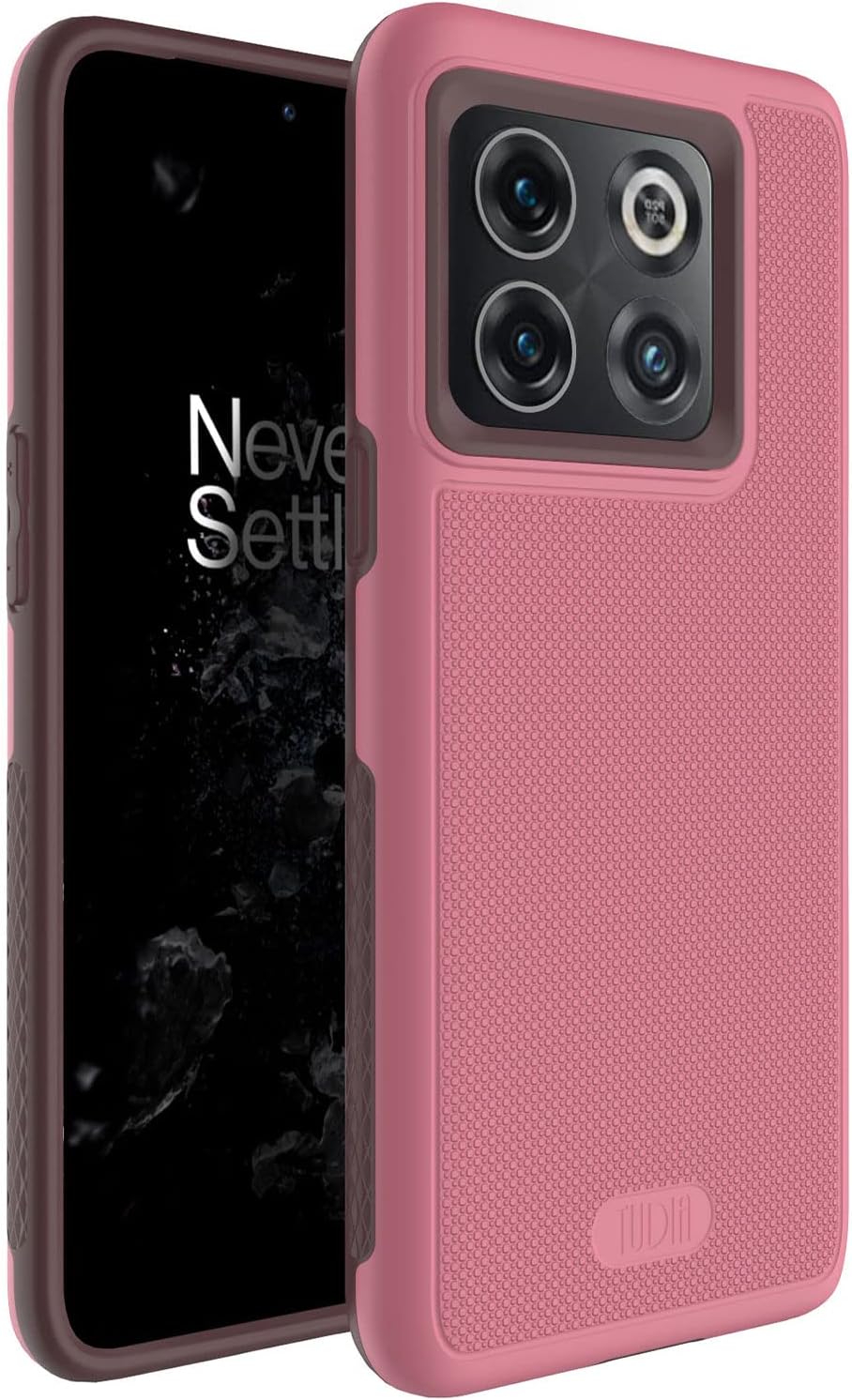 TUDIA Dualshield Grip Designed for Oneplus10T Case 5G, [Mergegrip] Shockproof Military Grade Slim Dual Layer Protection for Oneplus 10T 5G Case - Green Lily  TUDIA Smokey Pink  