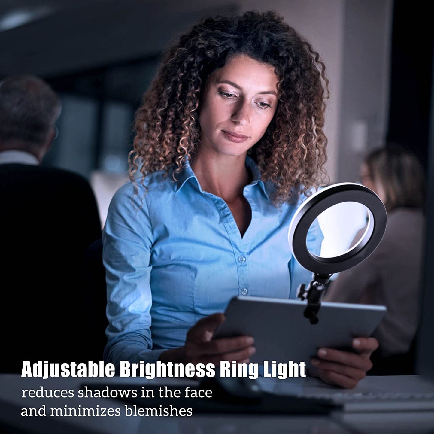 Jiozer,Selfie Ring Light for Zoom Meeting, Dimmable Desktop LED Circle Light with Tripod Stand, 6'' Lighting Kit Gifts for Live Streaming/Laptop Video Conference/Makeup/Youtube/Vlog/Video Recording  JIOZER   