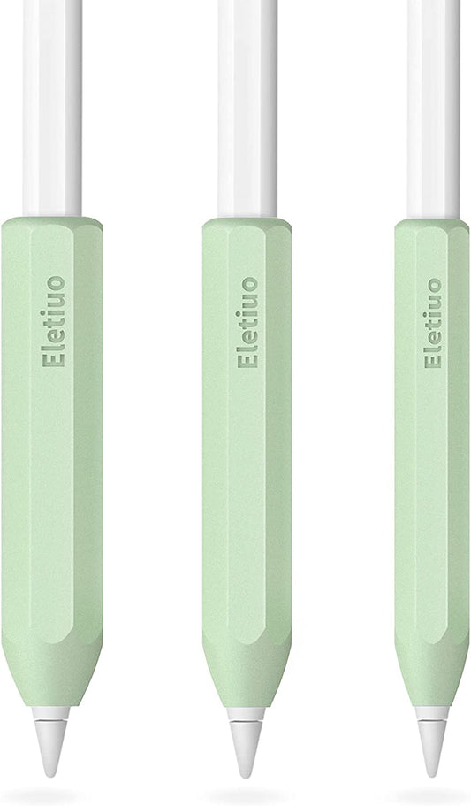 3 Sizes Silicone Grip Holder Protective Skin Sleeve Cover Case Accessories,Compatible with Apple Pencil 1St / 2Nd Gen, for Ipad Pro 9.7"/10.5"/11" /12.9",Mint Green (S, M, L)  Litumfen   