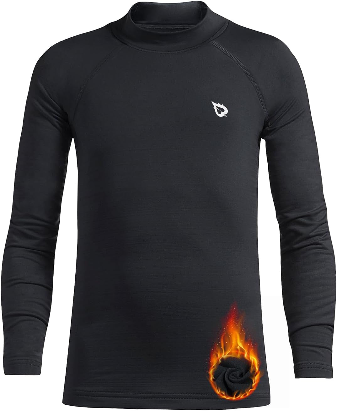 BALEAF Boys Thermal Compression Shirts Youth Long Sleeve Fleece Base Layer Soccer Football Cold Gear  BALEAF   
