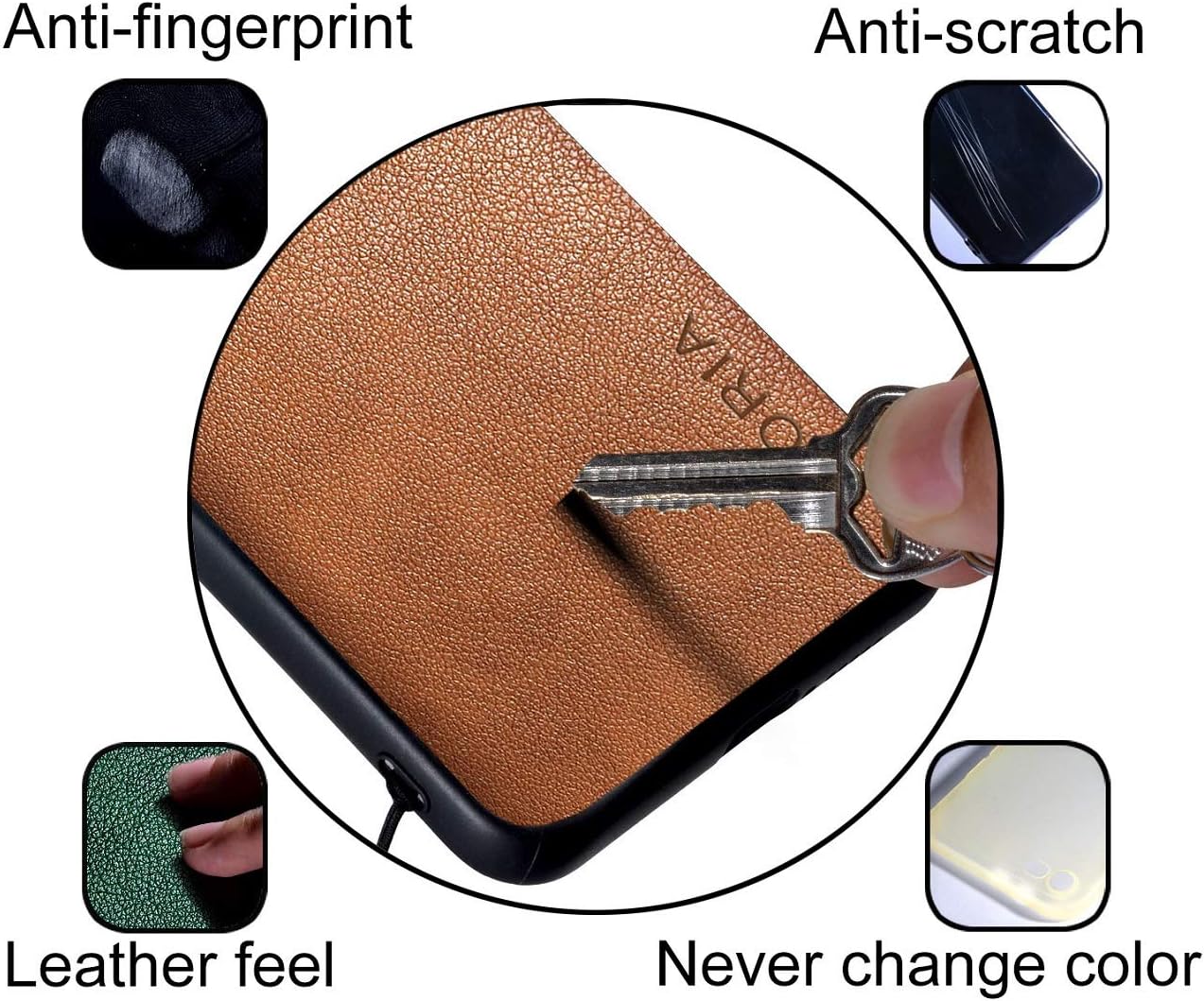 Aioria for Oneplus Nord N200 5G Case, 6.49 Inch Premium PU Leather Phone Cover Retro Design Full Protective Case for Oneplus Nord N200 5G (Green)  Aioria   