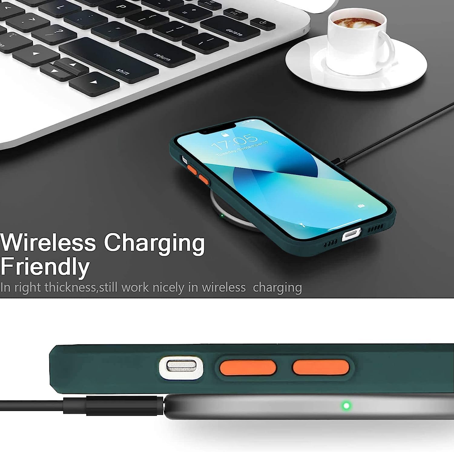 Jancyu Compatible with Oneplus 9 Pro Case Clear, Silicone Oneplus 9 Pro Phone Case Slim Shockproof Four Corner Airbags Drop Slip Protection Cover (Dark Blue)  Jancyu   