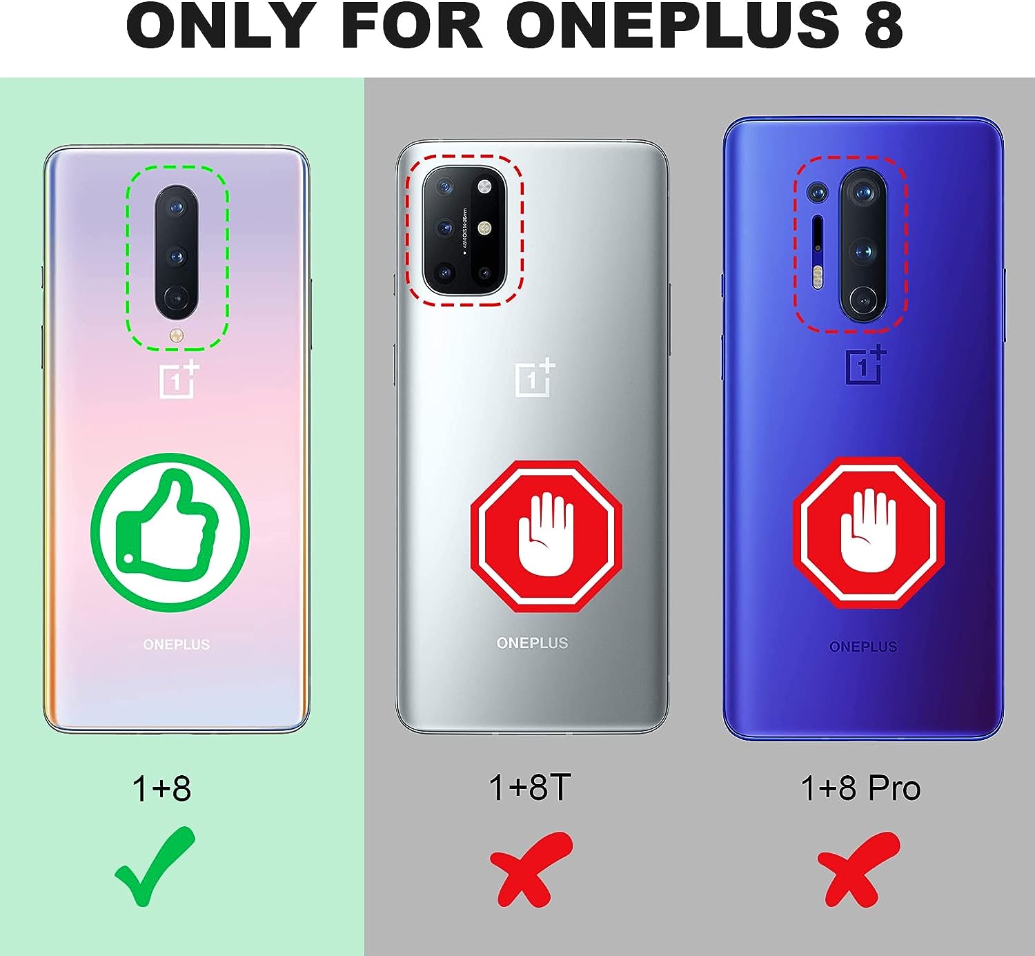 Shields up Oneplus 8 Case, 1+8 Case with Kickstand, | 10Ft. Drop Tested | Carbon Case | Ultra Slim | Lightweight | Scratch Resistant | Shockproof Rugged Protective Cover for Oneplus 8 -Black  Shields Up inc   