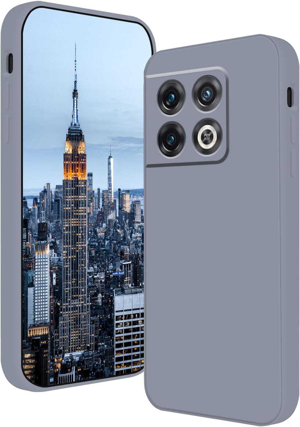 Wousunly Compatible with Oneplus 10 Pro Case Silicone Liquid Pink, Soft Smooth Touch Oneplus 10 Pro Phone Case Silicone Shockproof Thin Cover (Oneplus 10 Pro, Dark Green)  Wousunly Grey Oneplus 10 Pro 