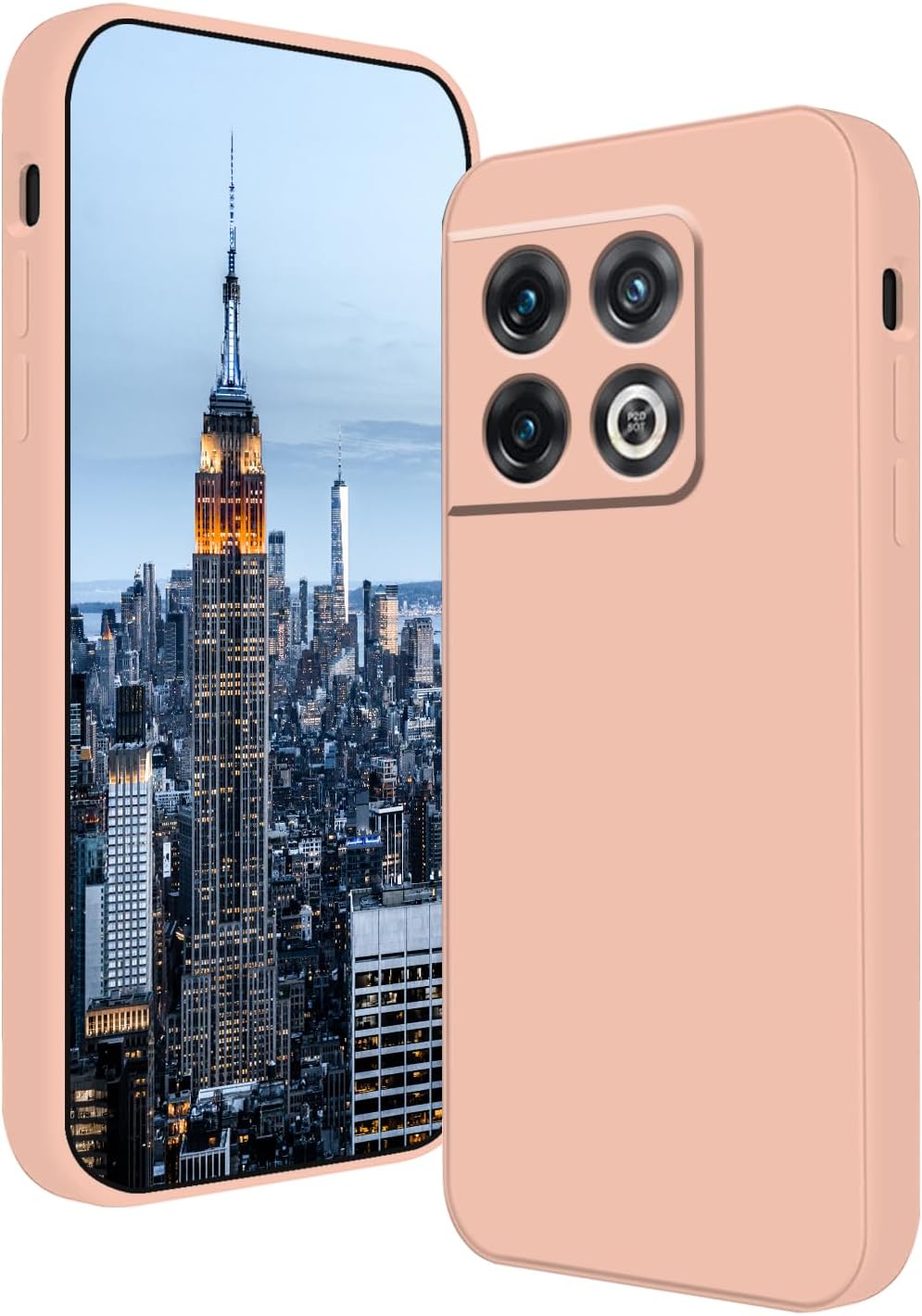 Wousunly Compatible with Oneplus 10 Pro Case Silicone Liquid Pink, Soft Smooth Touch Oneplus 10 Pro Phone Case Silicone Shockproof Thin Cover (Oneplus 10 Pro, Dark Green)  Wousunly Camellia Oneplus 10 Pro 