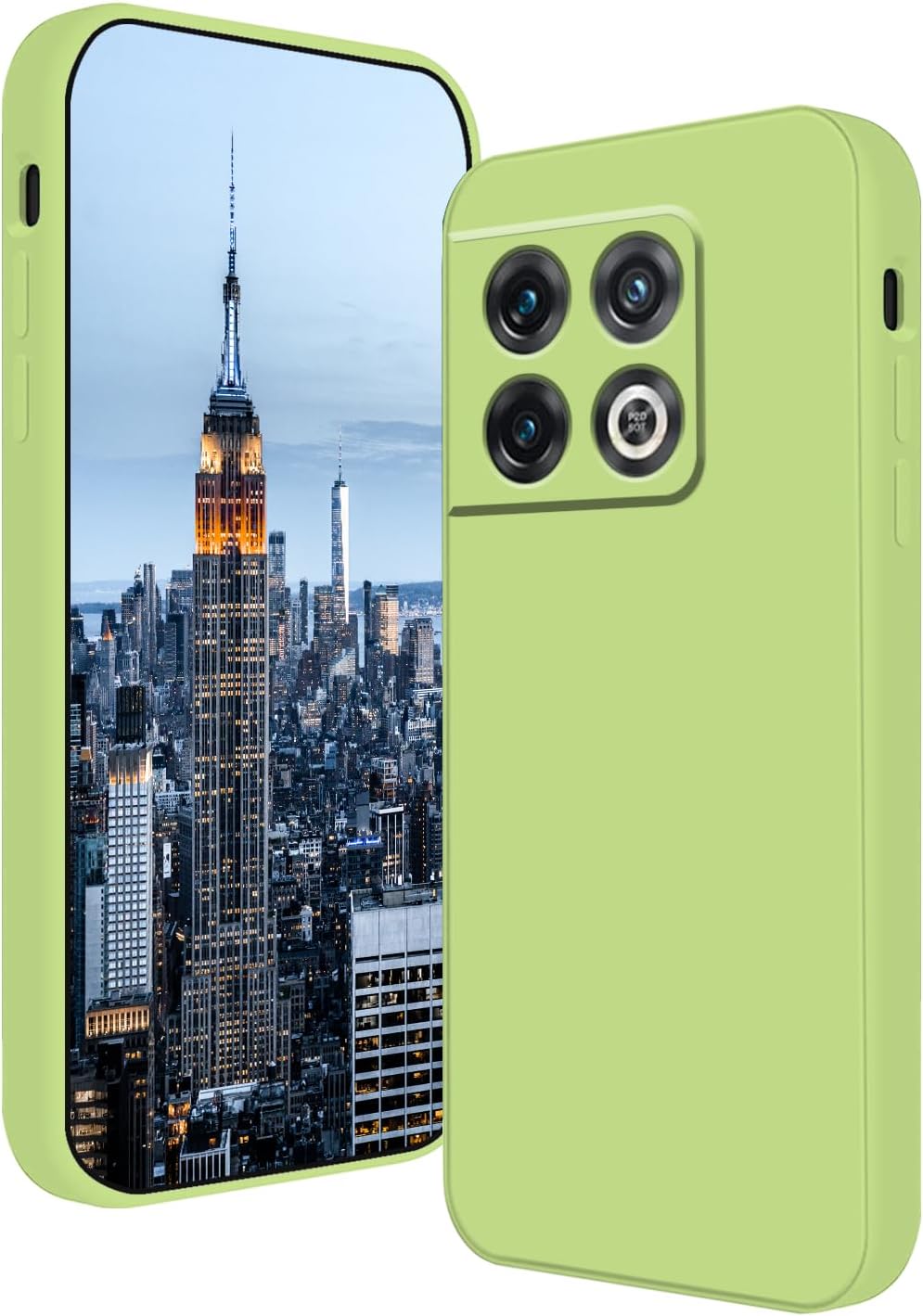 Wousunly Compatible with Oneplus 10 Pro Case Silicone Liquid Pink, Soft Smooth Touch Oneplus 10 Pro Phone Case Silicone Shockproof Thin Cover (Oneplus 10 Pro, Dark Green)  Wousunly Green Oneplus 10 Pro 