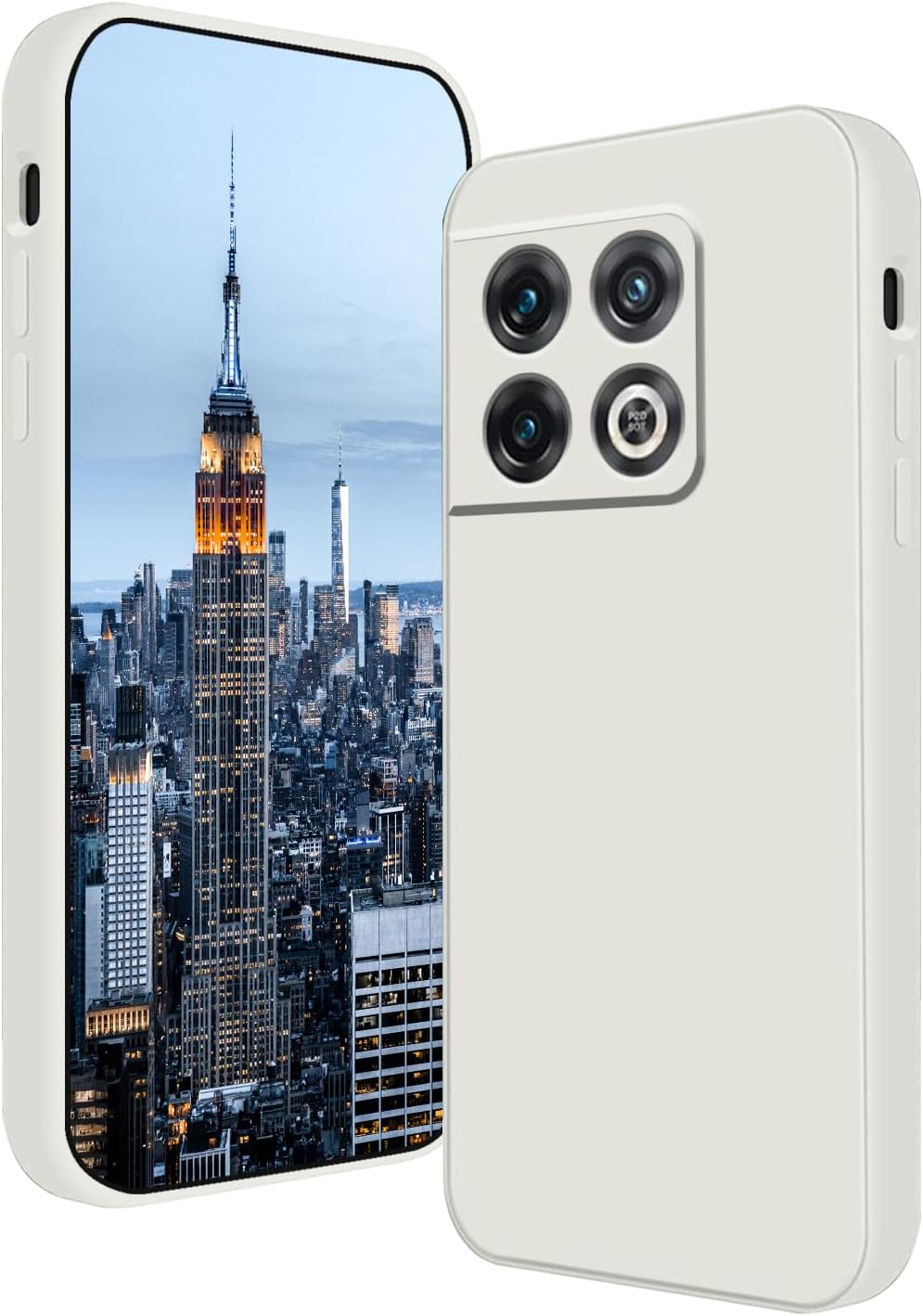 Wousunly Compatible with Oneplus 10 Pro Case Silicone Liquid Pink, Soft Smooth Touch Oneplus 10 Pro Phone Case Silicone Shockproof Thin Cover (Oneplus 10 Pro, Black)  Wousunly White Oneplus 10 Pro 