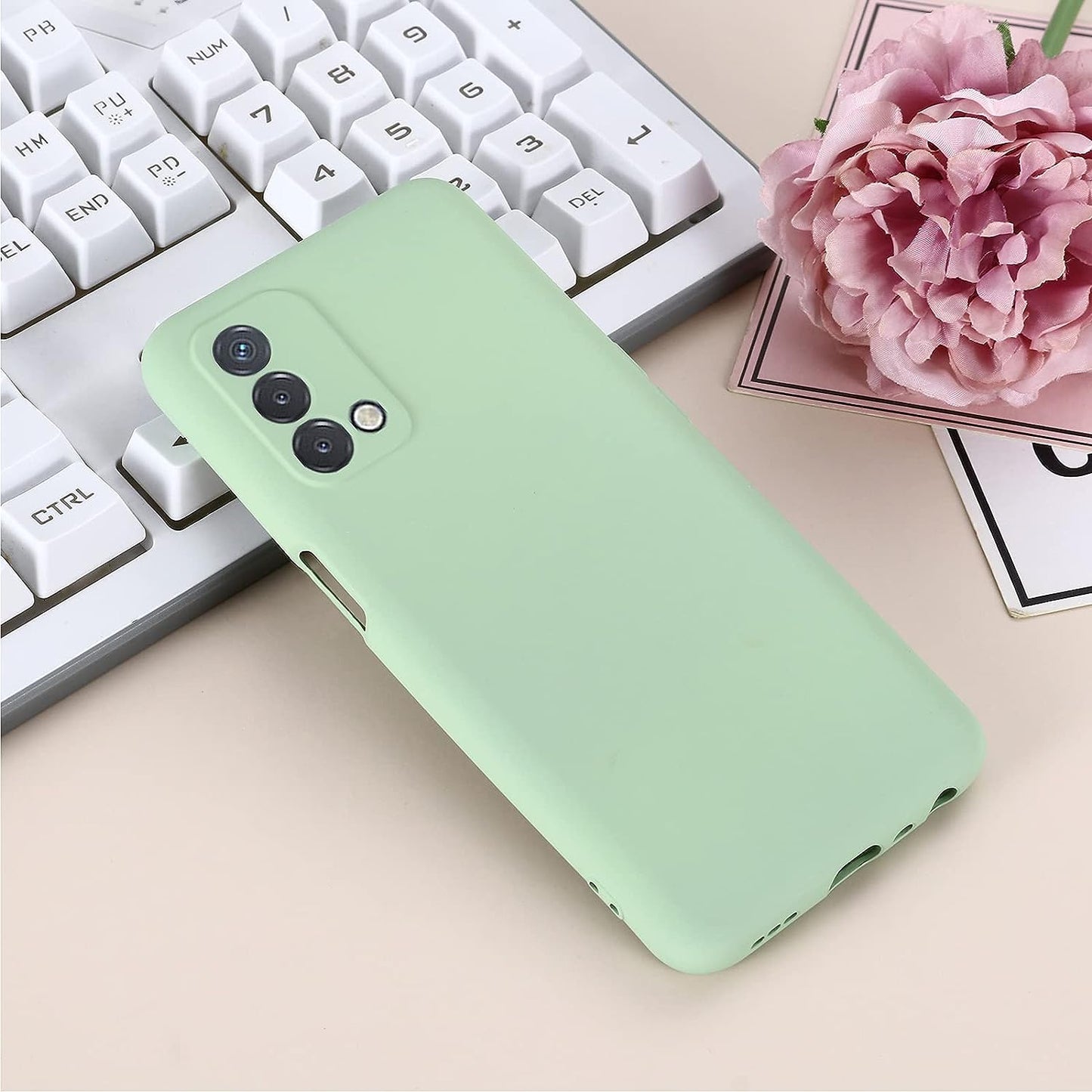 Joie & Joho Compatible with Oneplus Nord N200 5G Case, Ultra Slim Fit Soft Case Silicone Cover with Full Body Bumper Anti-Scratch Shockproof Case for Oneplus Nord N200 5G, Light Green  Joie & Joho   