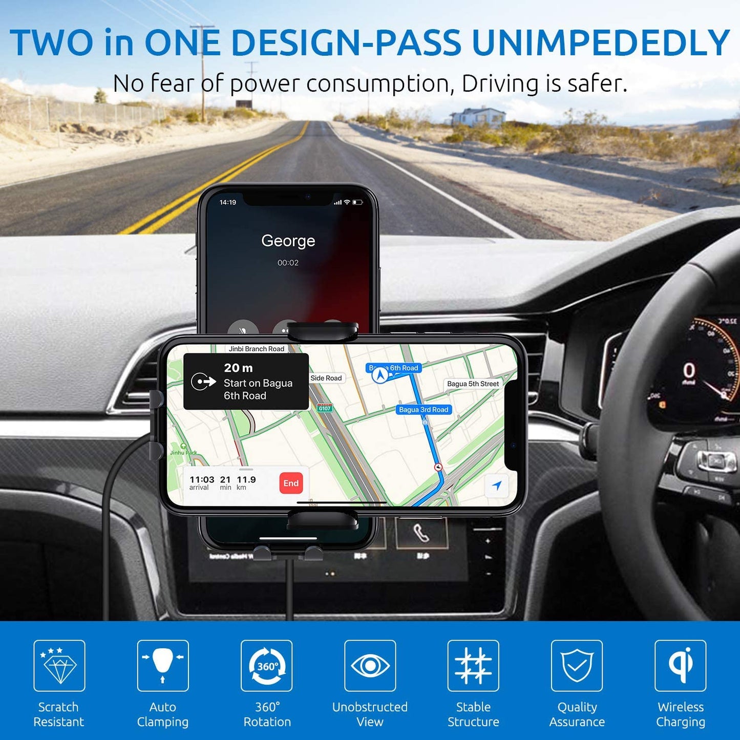 Wireless Car Charger, Chgeek 15W Fast Charging Auto Clamping Car Charger Phone Mount Phone Holder Fit for Iphone 14 13 12 11 Pro Max Xs, Samsung Galaxy S23 Ultra S22 S21 S20, S10+ S9+ Note 9, Etc  CHGeek   