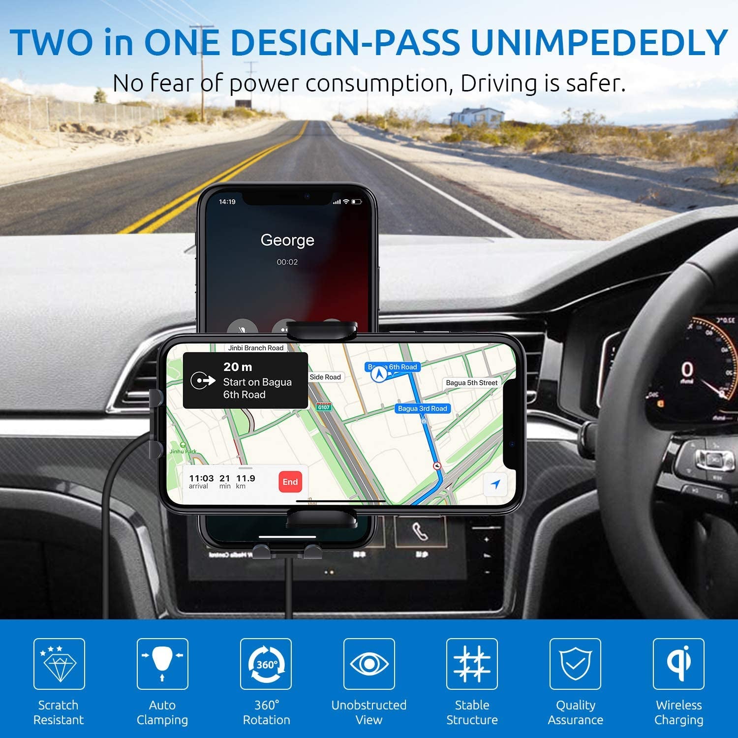 Wireless Car Charger, Chgeek 15W Fast Charging Auto Clamping Car Charger Phone Mount Phone Holder Fit for Iphone 14 13 12 11 Pro Max Xs, Samsung Galaxy S23 Ultra S22 S21 S20, S10+ S9+ Note 9, Etc  CHGeek   