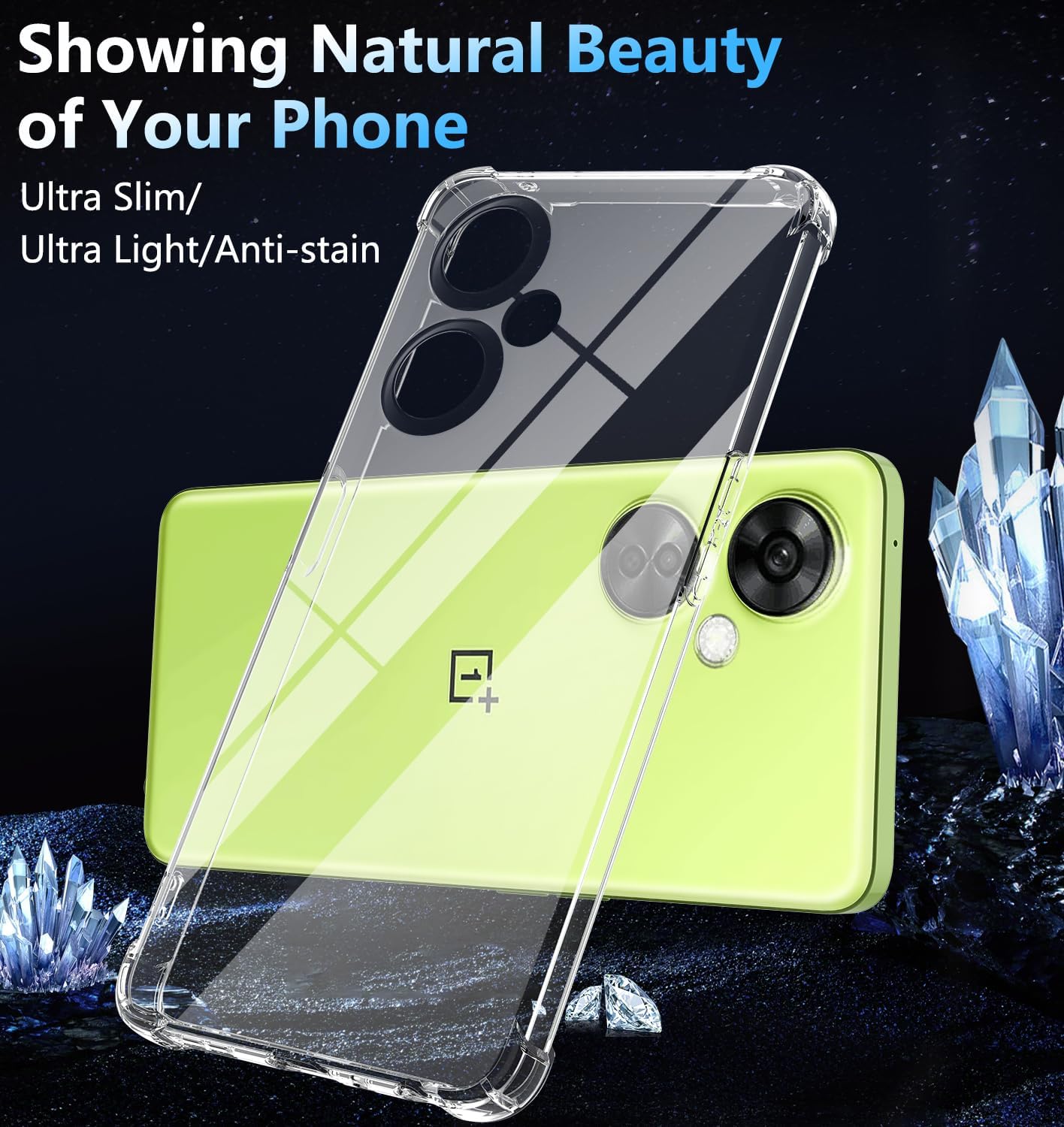 For Oneplus Nord N30 5G Case, Nord N30 5G Case[With Screen Protector] Transparent Military Grade Shockproof 360 Silicone Protection Cover Phone Case for Oneplus Nord N30/ Nord CE 3 Lite 5G Clear  Hensinple   