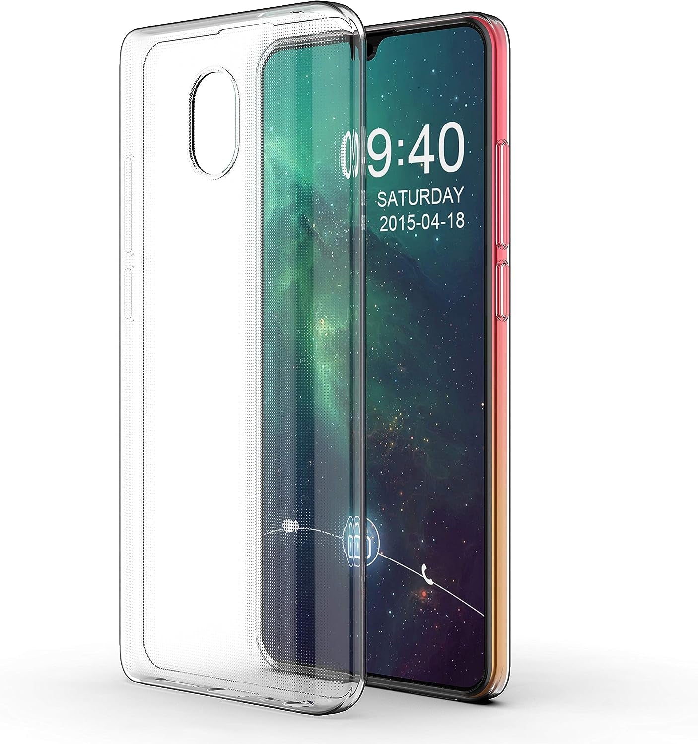 Caseexpert Xiaomi Redmi 8A Case, Pattern Soft Slim Gel Silicone TPU Back Cover Case for Xiaomi Redmi 8A Transparent  CaseExpert   