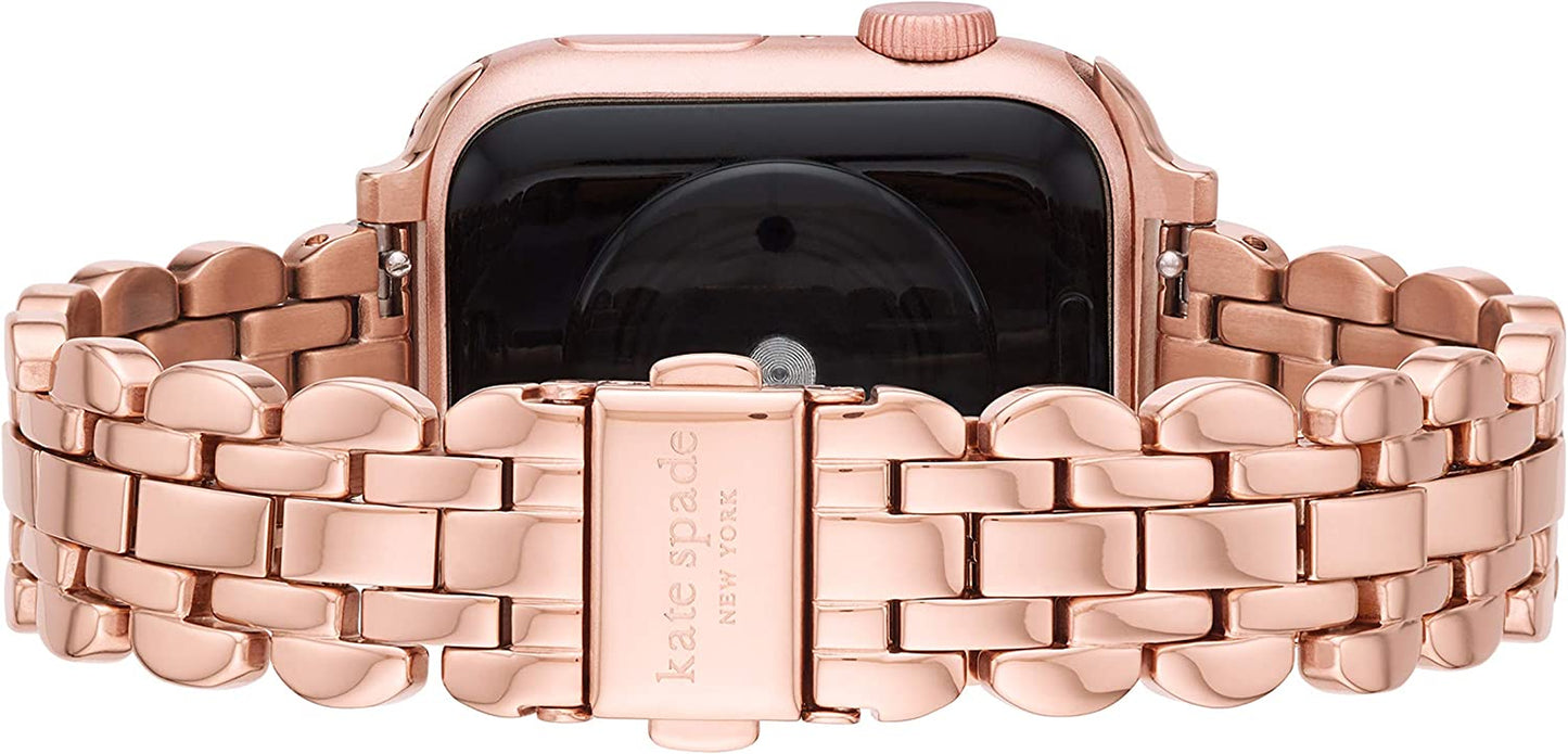 Kate Spade New York Stainless Steel Band for 38/40Mm Apple Watch Series 1-7, Color: Rose Gold (Model: KSS0067)  kate spade new york   