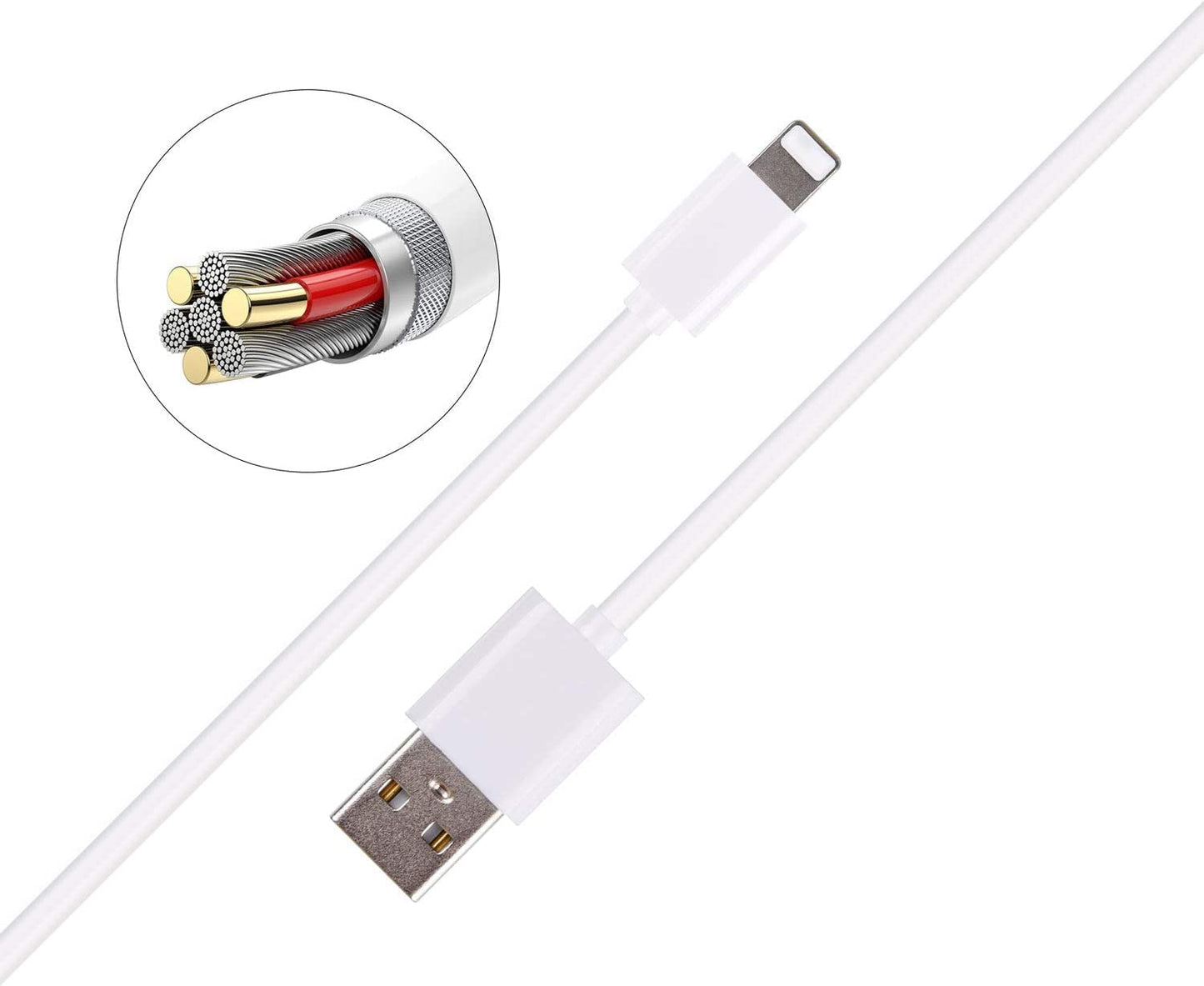 Charger Adapter for Apple Pencil Adapter Compatible with Ipad Pro Pencil Accessories Male to Female Flexible Connector 2In1 Charging Cable 150CM  Iootmoy   