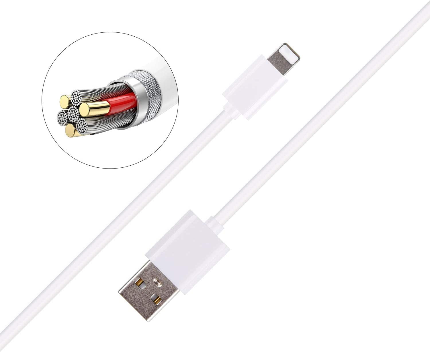 Charger Adapter for Apple Pencil Adapter Compatible with Ipad Pro Pencil Accessories Male to Female Flexible Connector 2In1 Charging Cable 150CM  Iootmoy   