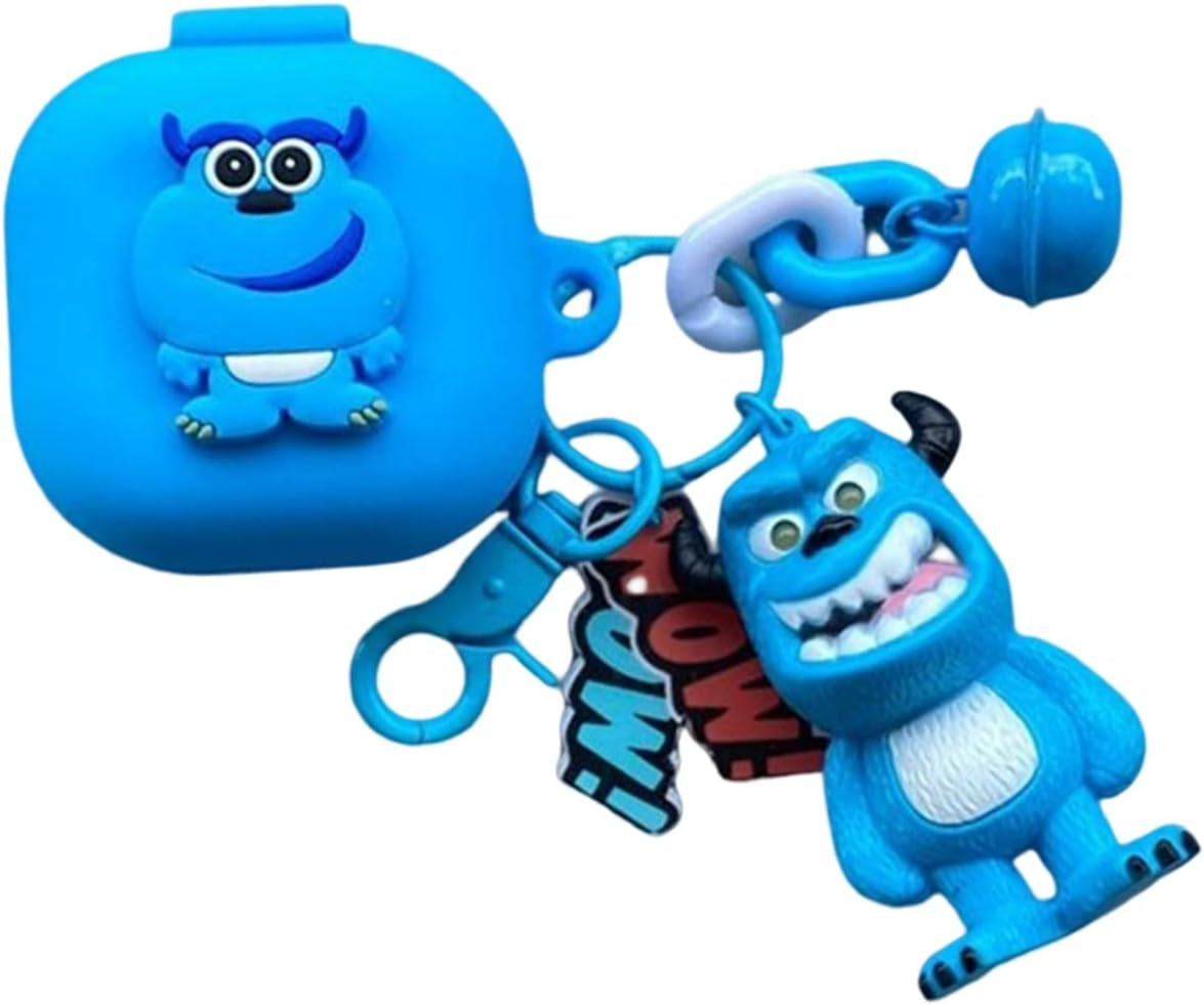 CASEVERSE Cases for Samsung Galaxy Buds2 Pro/Buds 2/Buds Pro/Buds Live with Pendant, Cute Silicone Anime Cartoon Shockproof Cover for Girls Boys Teens  CASEVERSE Monster 1  