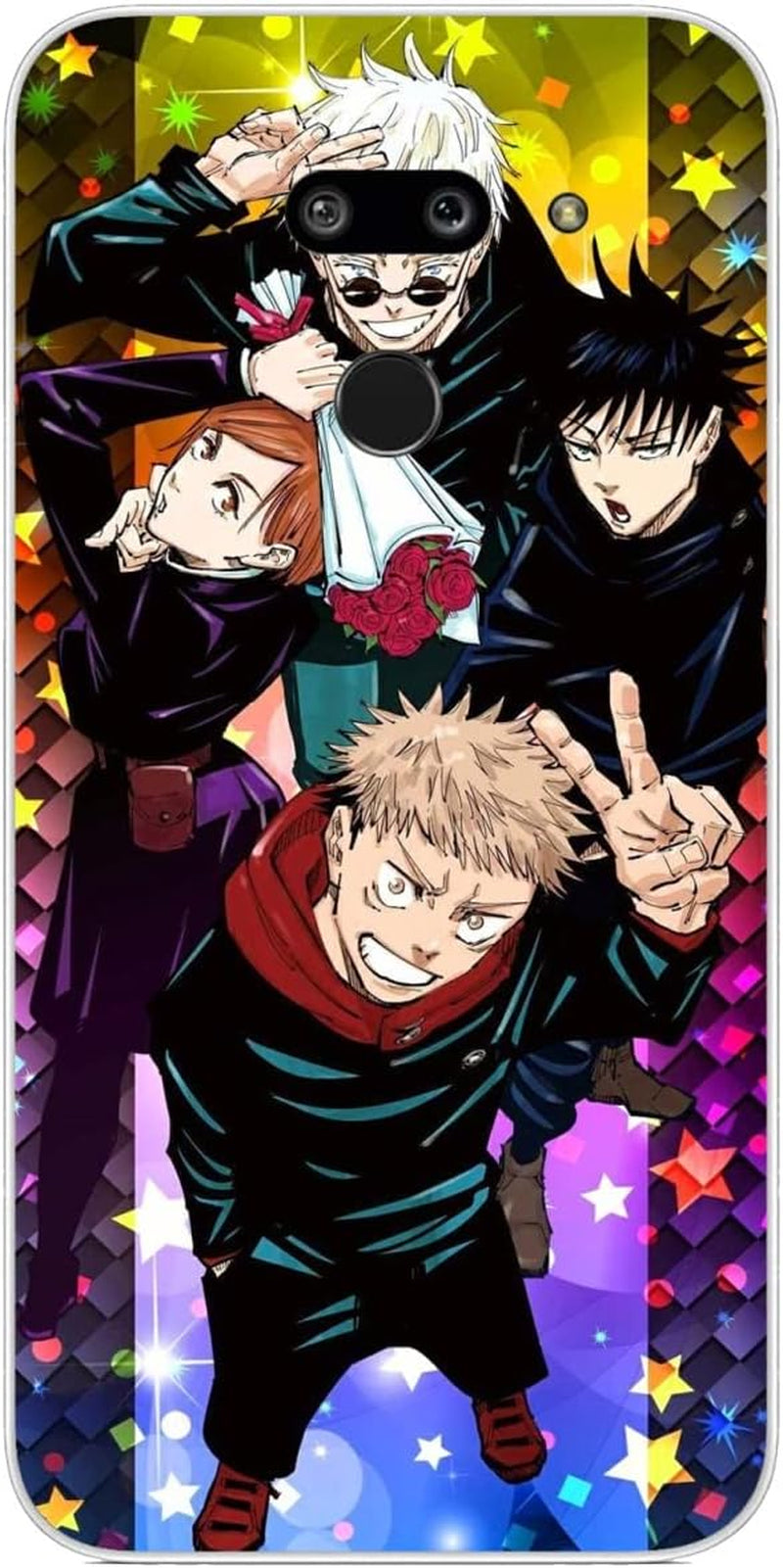 Compatible with LG G8 | LG G8 Thinq Case Jujutsu Gojo with Kaisen Satoru 122 Japanese Anime Design Soft Ultra-Thin Cover Case Clear  CUENDX Jujutsu J With Kaisen 153  