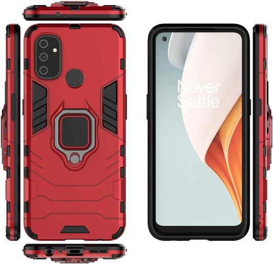 Qiongni Case for Oneplus Nord N100 Case Cover,Magnetic Car Mount Bracket Shell Case for Oneplus Nord N100 BE2013 Case Red  QiongNi Red  