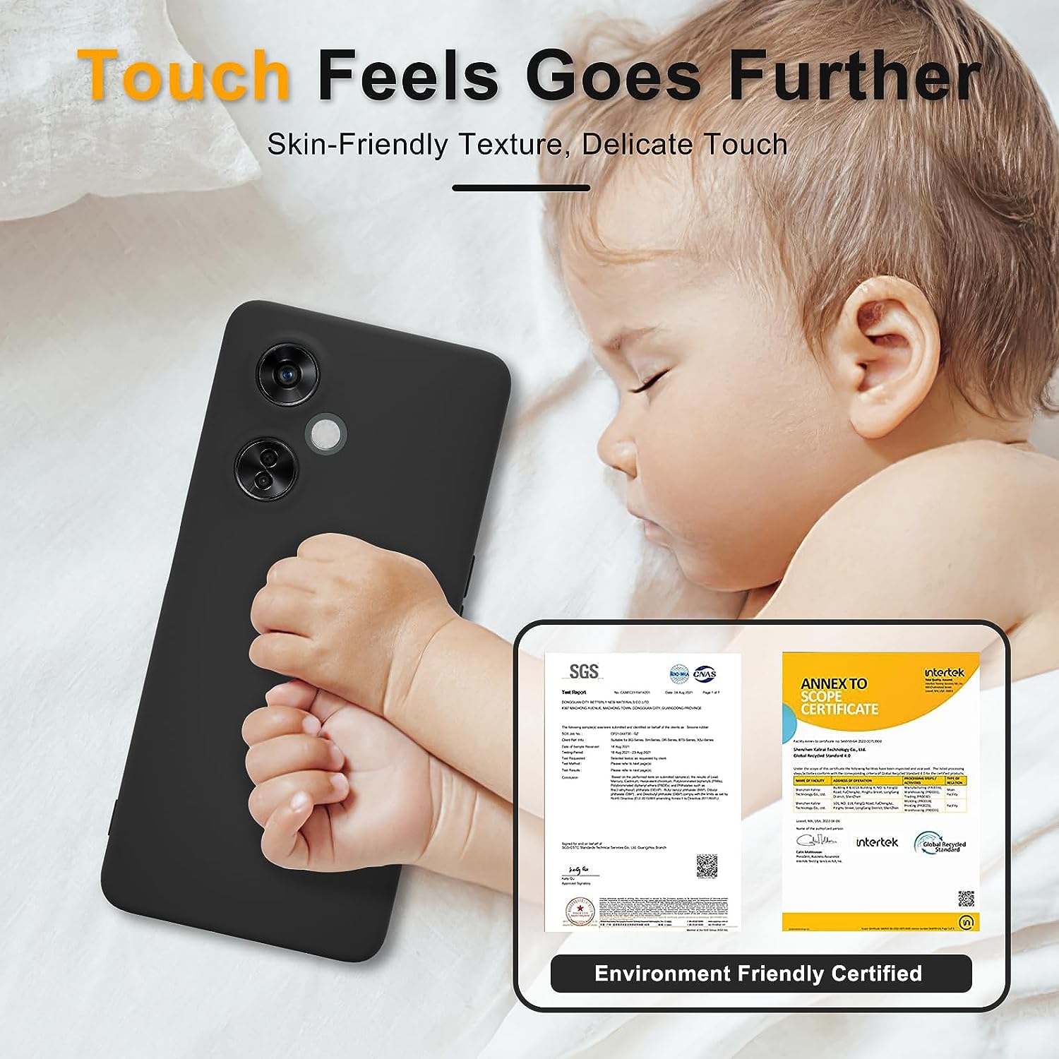 YENAPOON for Oneplus Nord N30 5G Case and 2 Pack Tempered Glass Screen Protector, Slim Liquid Silicone Shockproof Protective Case - Black  YENAPOON   