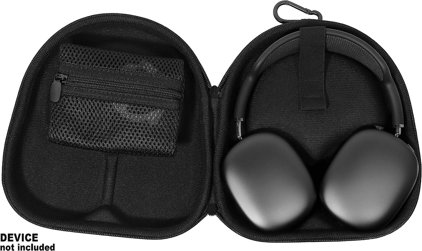 Alltravel Case for New Apple Airpods Max, Customized Shaping Exact Holding of the Holding, Mesh Pocket for Charger Cable, Easy to Go Carabiner  Alltravel   