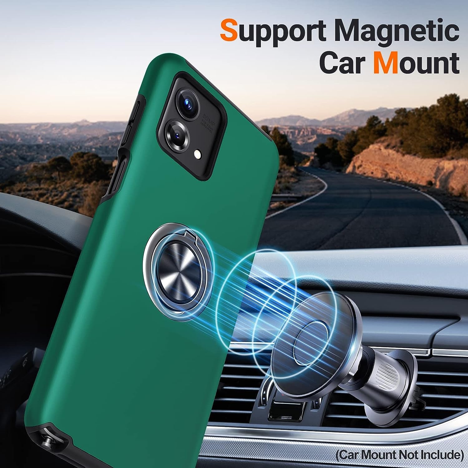 JAME for Moto G Stylus 5G 2023 Case, Slim Soft Shockproof Protective Case for Motorola G Stylus 5G Case 2023, with Invisible Ring Kickstand for Motorola G Stylus 5G 2023 Case, Green  JAME   