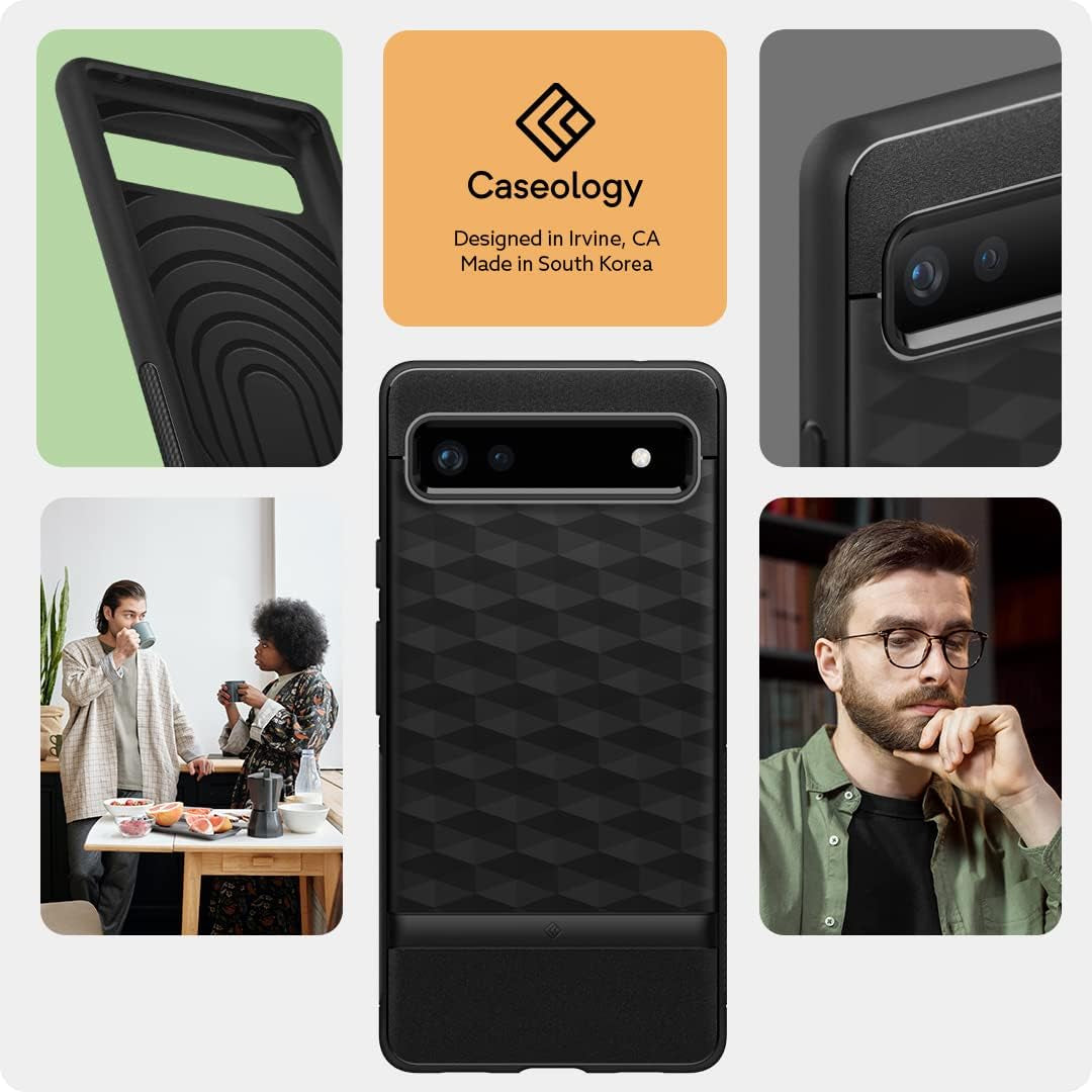 Caseology Parallax Compatible with Google Pixel 6A Case 5G (2022) - Matte Black  Spigen   